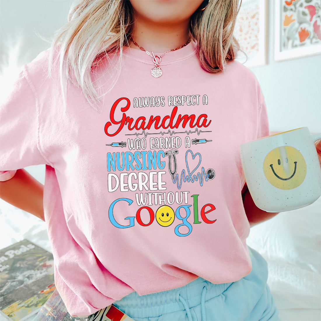 Funny Nursing Grandma Shirt, Respect Grandma Nurse Tee, RN LPN CNA Gift