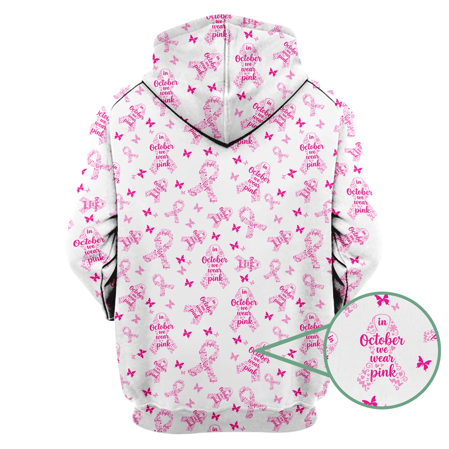 Personalized Breast Cancer Awareness Scrub Top - Supportive October Uniform for Nurses - Gift for RN, CNA, LPN