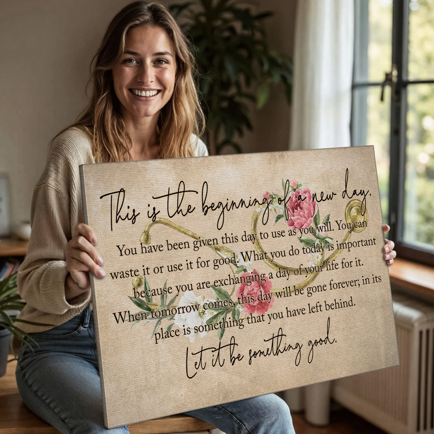 Inspirational Nurse Canvas, Let It Be Something Good Wall Art, RN LPN CNA Healthcare Workers Gift