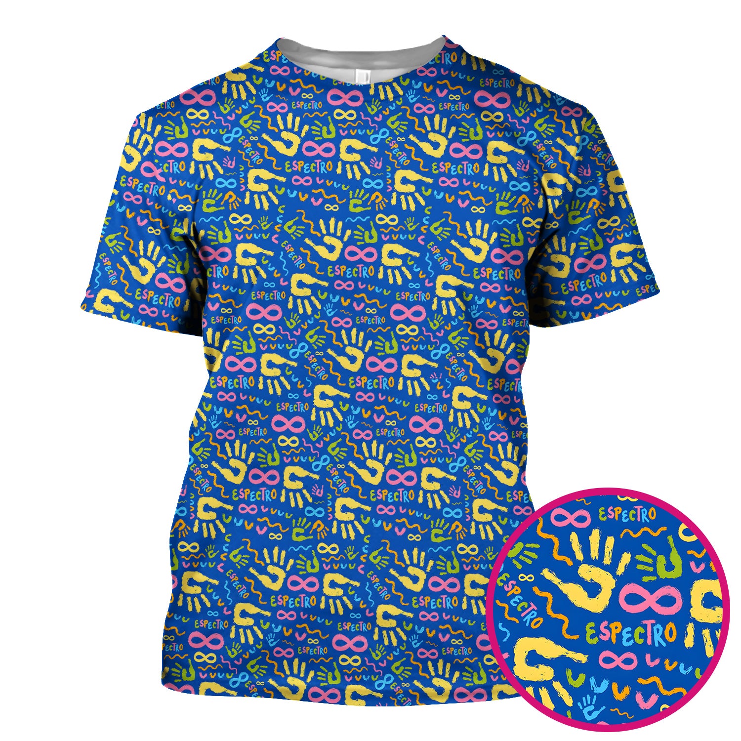 Autism Awareness Infinity Handprint Scrub Top, Comfortable Scrubs for Nurses