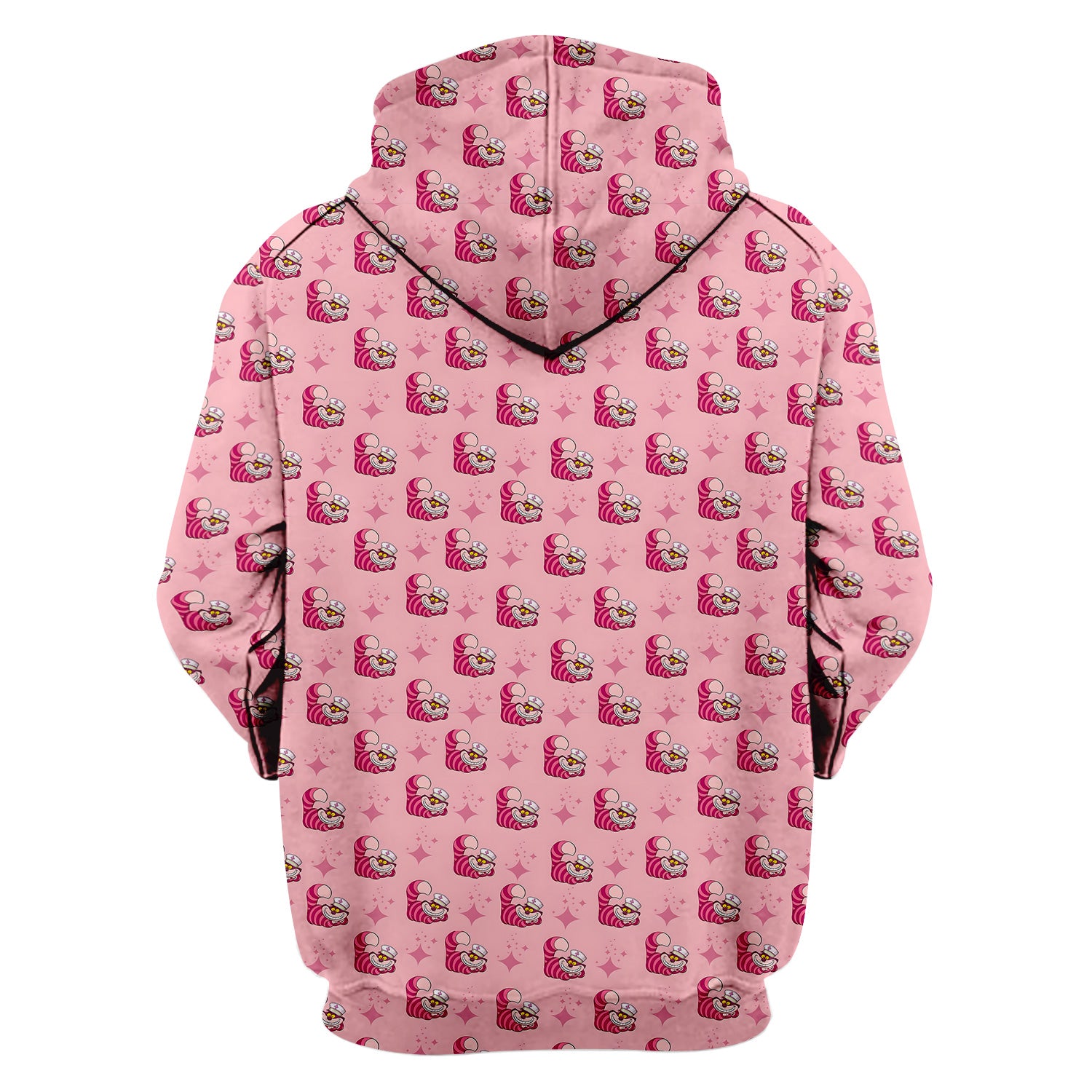 Cute Pink Mouse Print Nurse Scrubs - Funny Cartoon Animal Nursing Scrub Top For Women - Medical Uniform Gift For Healthcare Workers RN LPN CNA