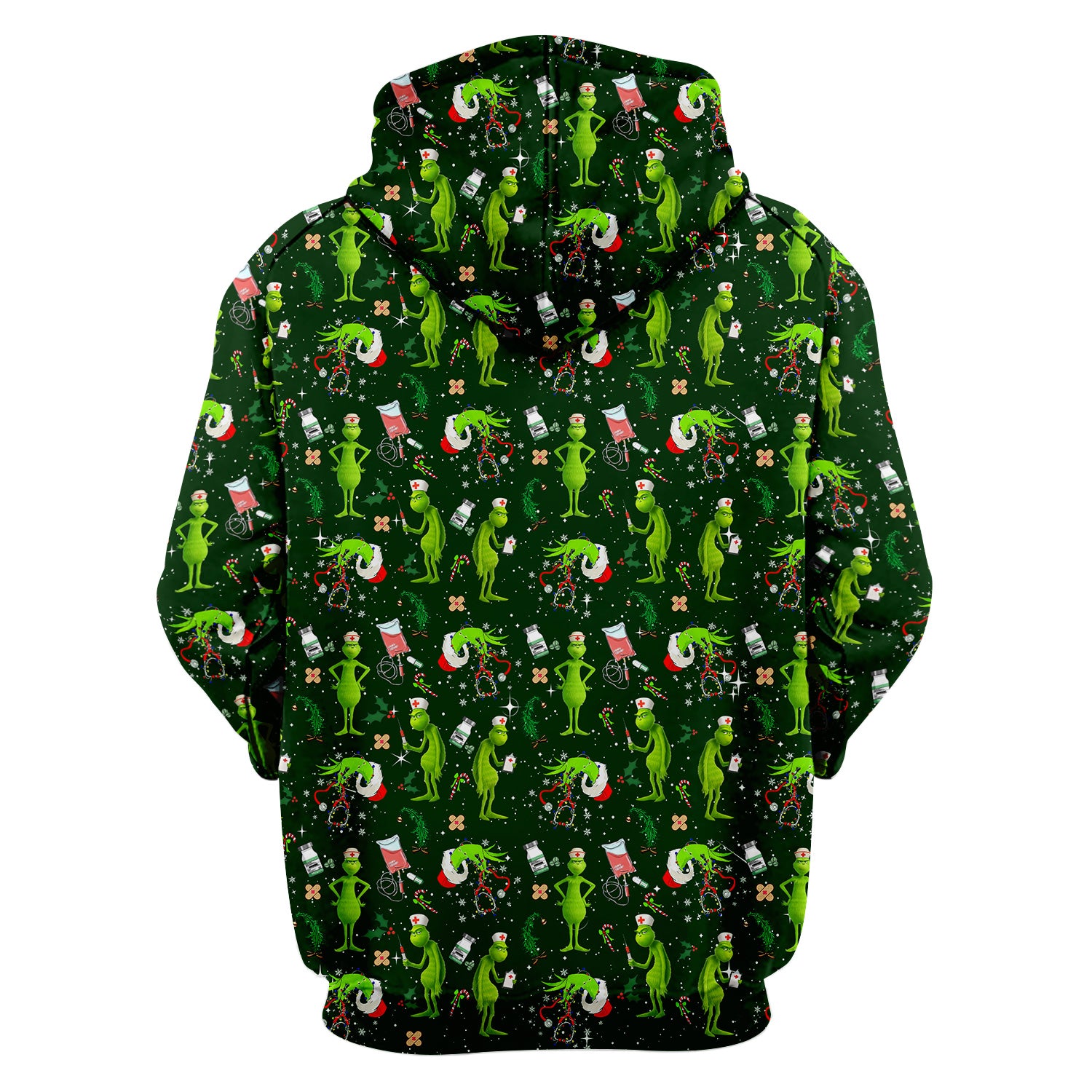 Cute Grinch Scrub Top for Nurse - Christmas Holiday Medical Shirt - Gift for CNA RN LPN Healthcare Workers