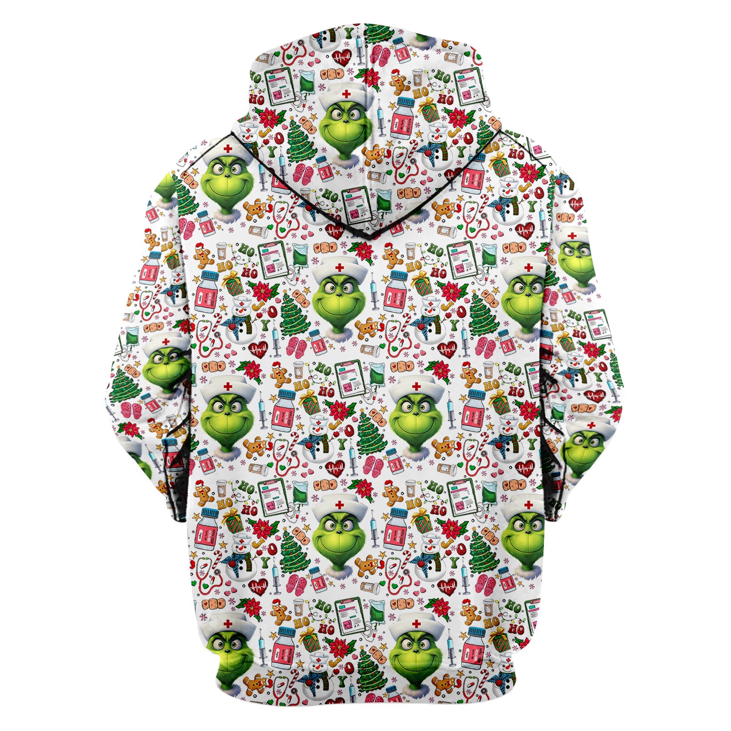 Christmas Nurse Scrub Top - Funny Grinch Medical Top for Women - Multiple Colors Gift for CNA RN LPN