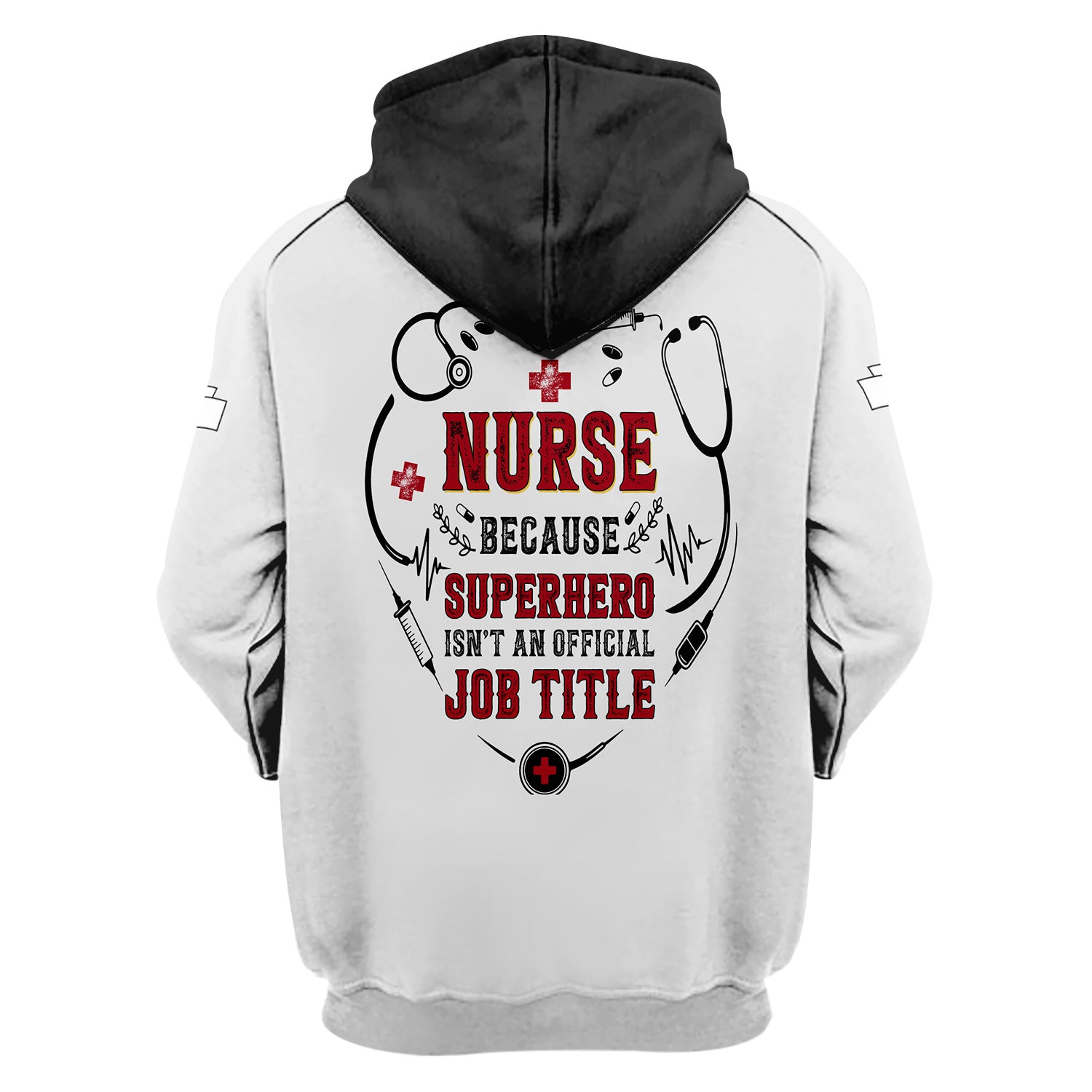 Personalized  Superhero Nurse Scrub Top - Funny Medical Uniform with Pockets - Gift for Healthcare Workers, RN, CNAs, LPNs