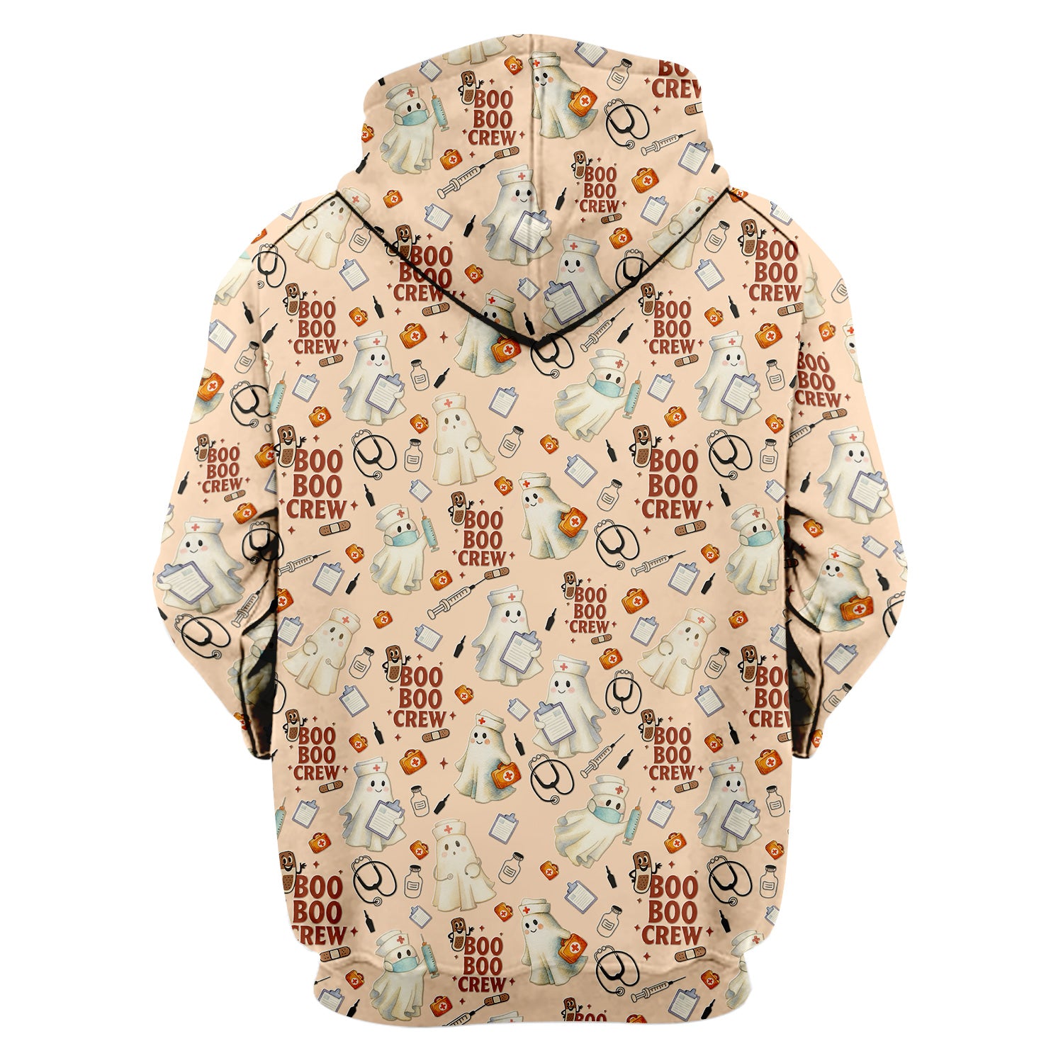 Cute Halloween Nurse Scrub Boo Boo Crew - Funny Ghost Medical Top for Women - Gift for RN LPN CNA