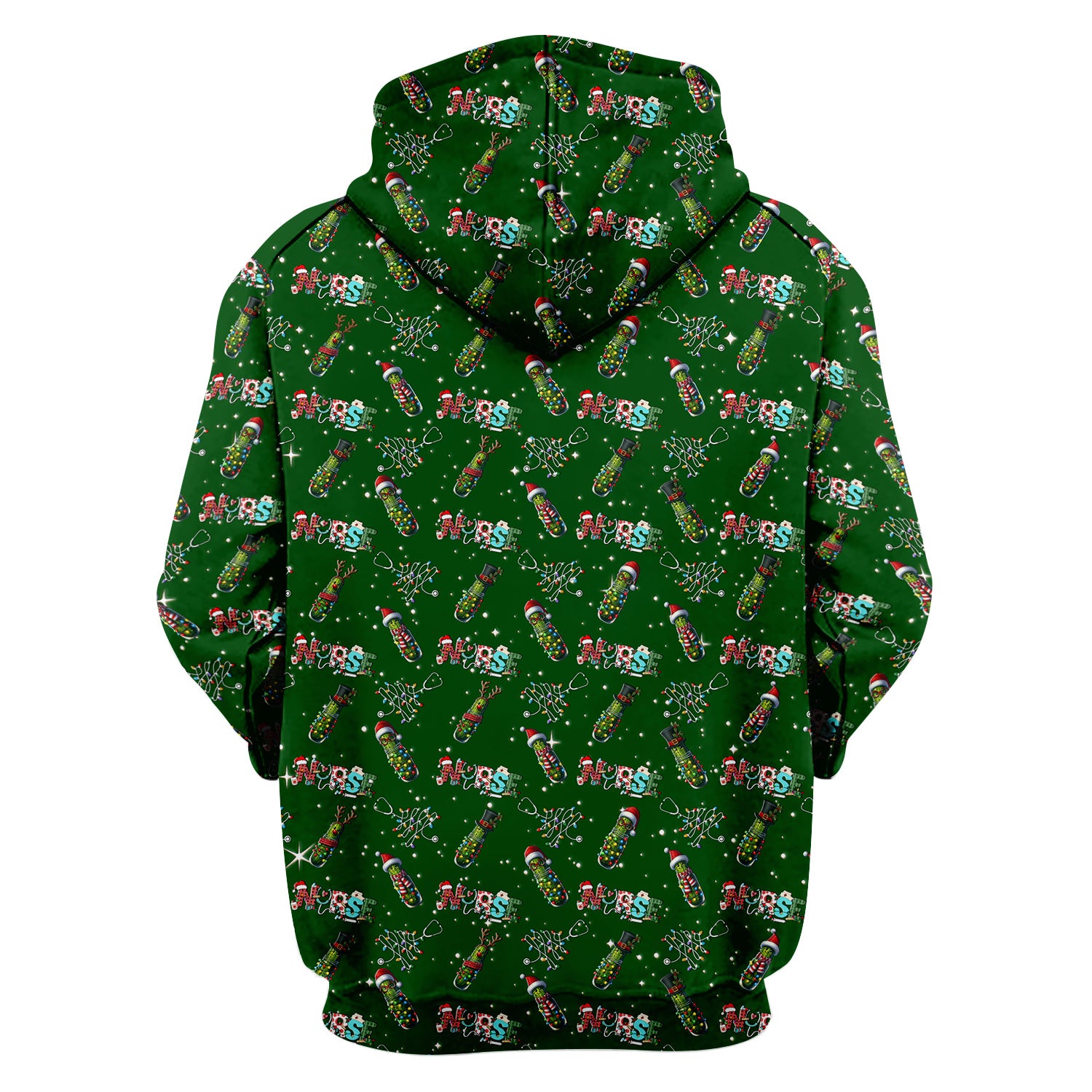 Christmas Pickle Scrub Top - Funny Holiday Medical Uniform - Gift for Nurse RN CNA LPN LVN EN
