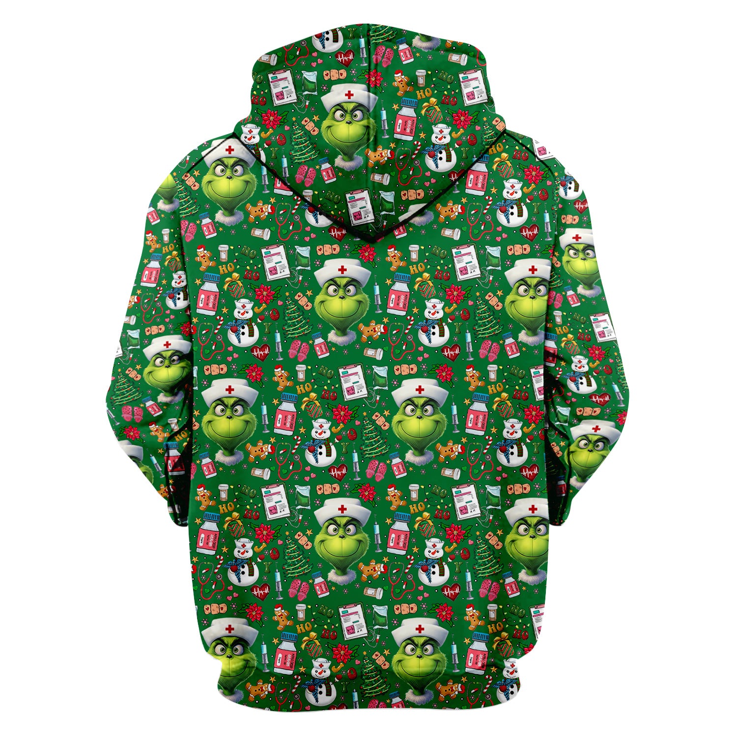 Christmas Nurse Scrub Top - Funny Grinch Medical Top for Women - Multiple Colors Gift for CNA RN LPN