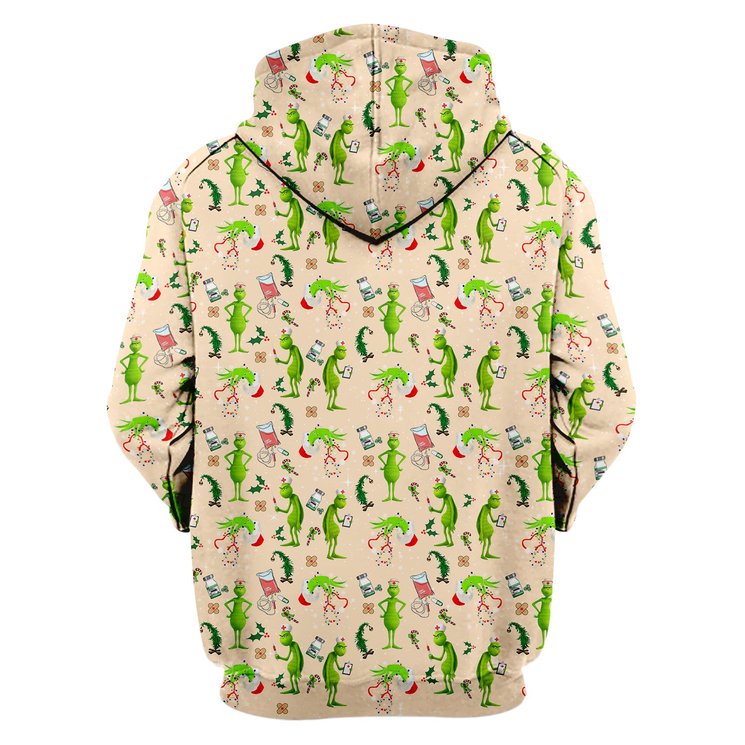 Cute Grinch Scrub Top for Nurse - Christmas Holiday Medical Shirt - Gift for CNA RN LPN Healthcare Workers