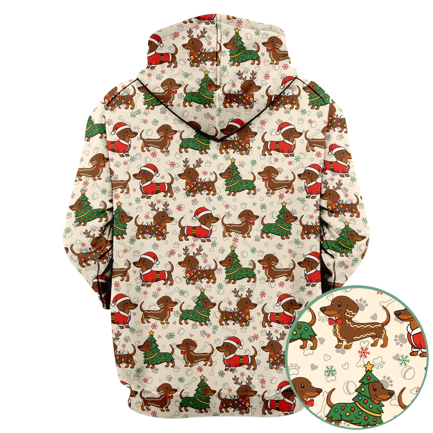 Christmas Dachshund Scrub Top - Funny Sausage Dog Wiener Holiday Nurse Shirt - Xmas Medical Uniform Gift for RN CNA LPN