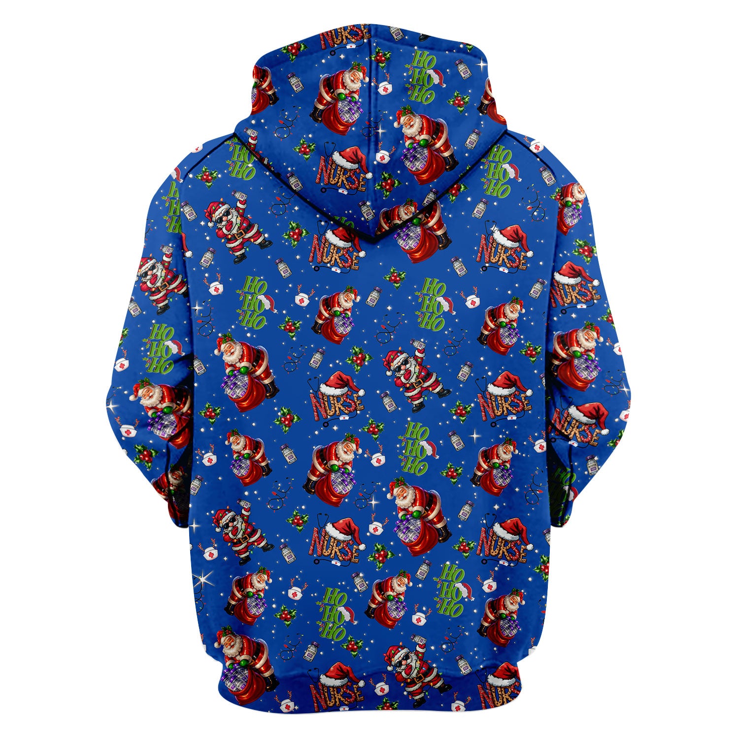 Santa Nurse Christmas Scrub Shirt - Funny Holiday Scrub Top Multi Colors - Cute Nursing Work Shirt with Pockets