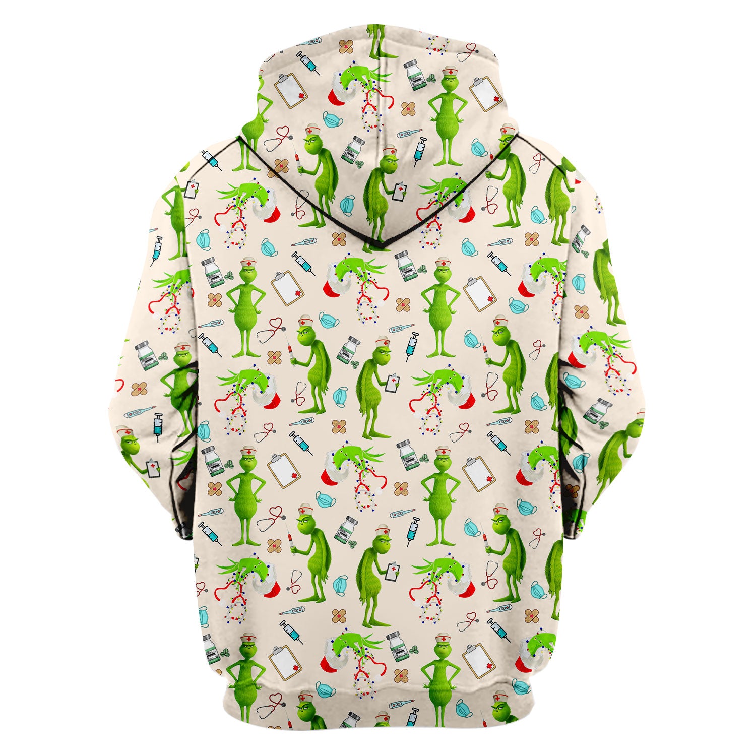 Funny Grinch Nurse Scrub Top Multi Color - Christmas Scrub Shirt for Women - Cute Holiday Nursing Work Shirt with Pockets