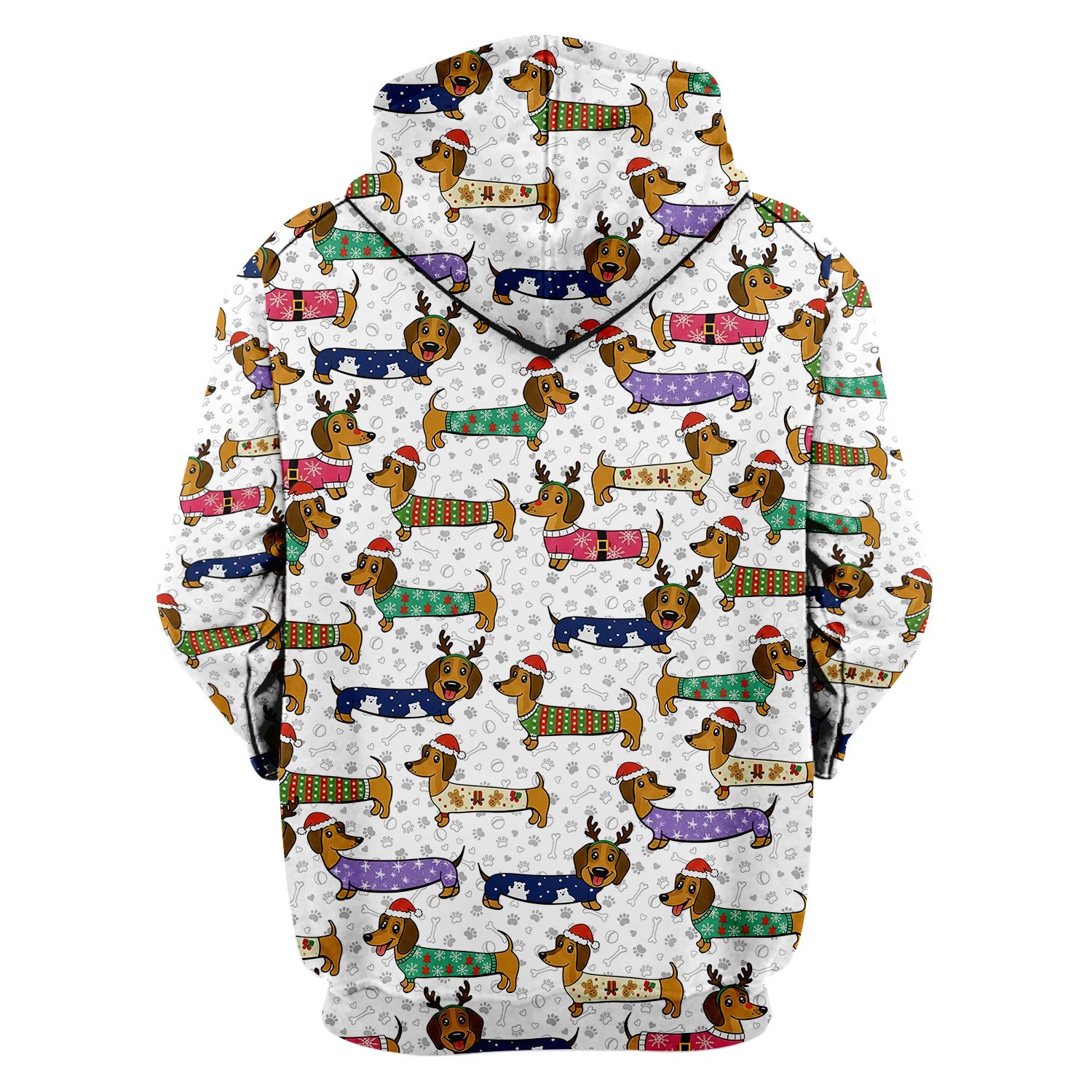 Christmas Dachshund Scrub Top for Women - Cute Dog Nursing Uniform with Pockets - Holiday Reindeer Wiener Dog Shirt - Funny Vet Tech Workwear