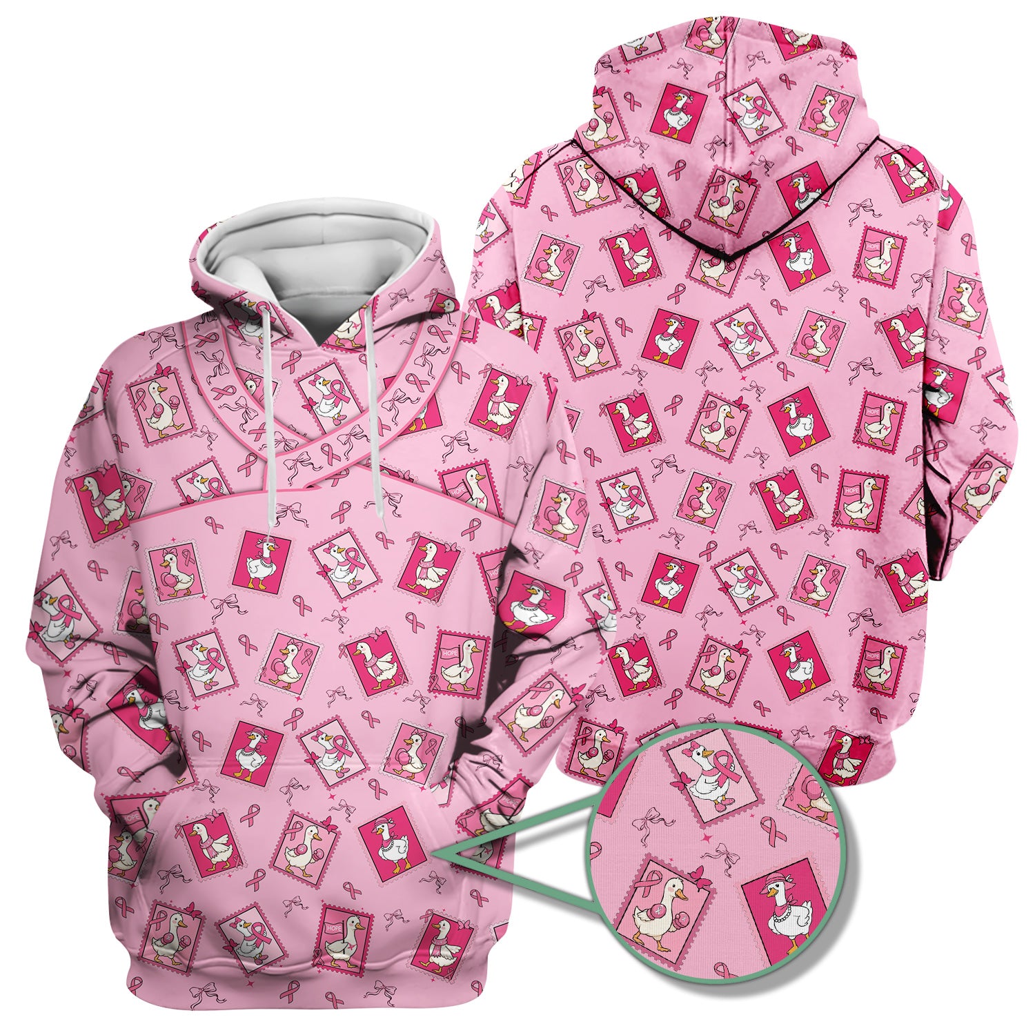 Breast Cancer Awareness Shirt - Funny Goose & Pink Ribbon Design - Gift for RN CNA LPN Healthcare Workers