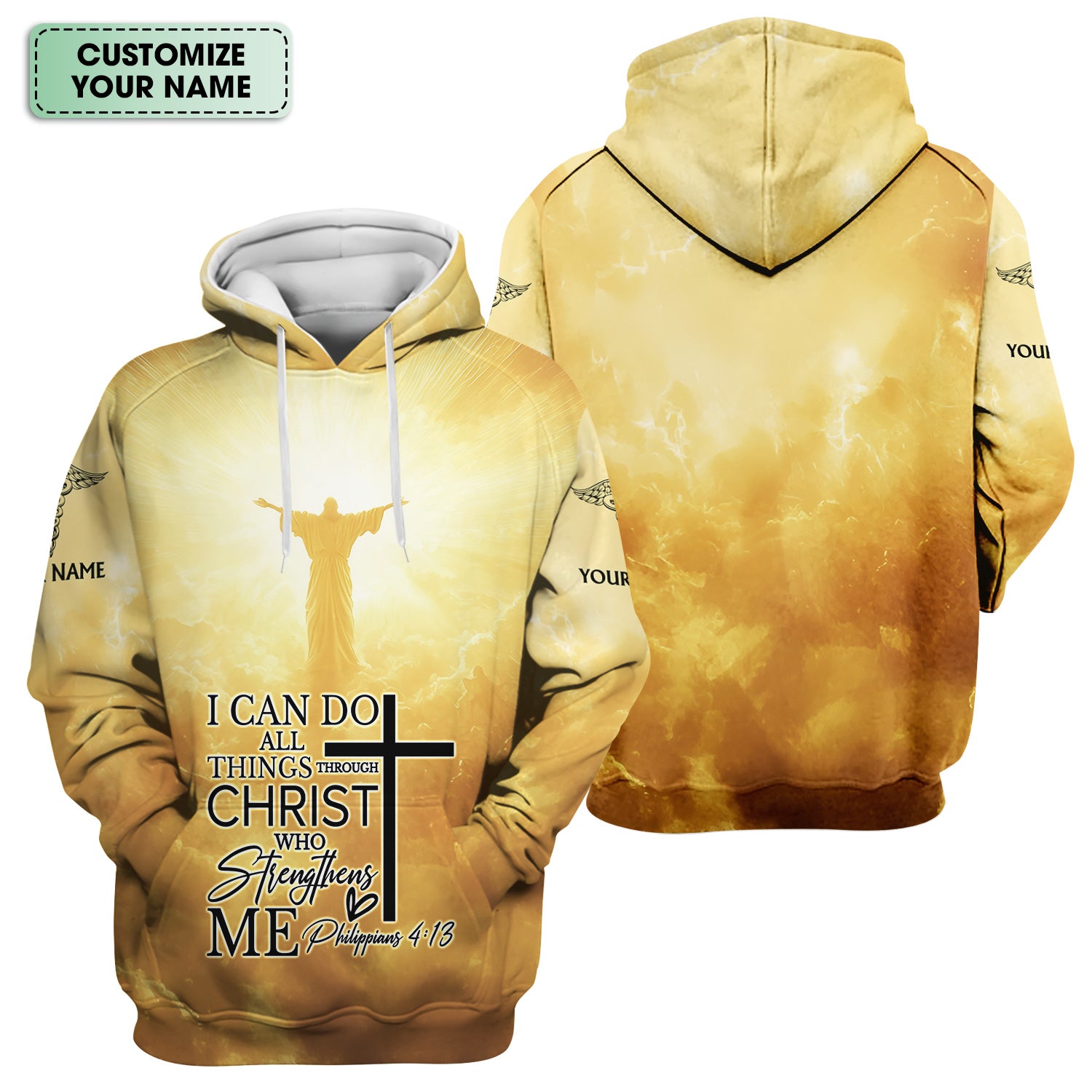 Personalized Nursing Faith Shirt for Women - Bible Verse All Things Through Christ - RN LPN CNA ER Gift