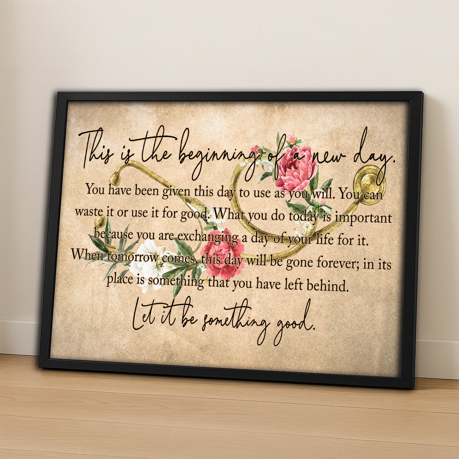 Inspirational Nurse Canvas, Let It Be Something Good Wall Art, RN LPN CNA Healthcare Workers Gift