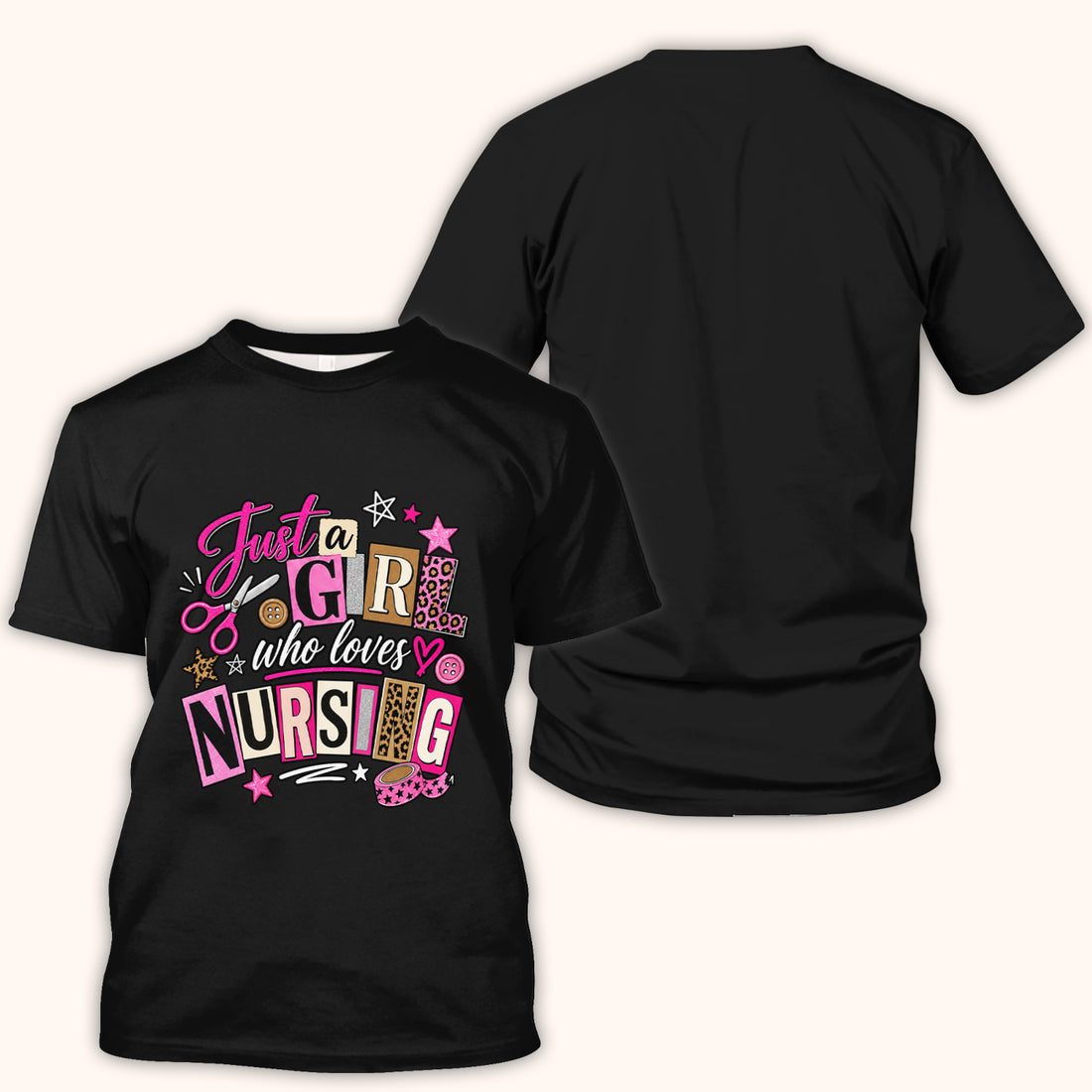 Just A Girl Who Loves Nursing T-Shirt