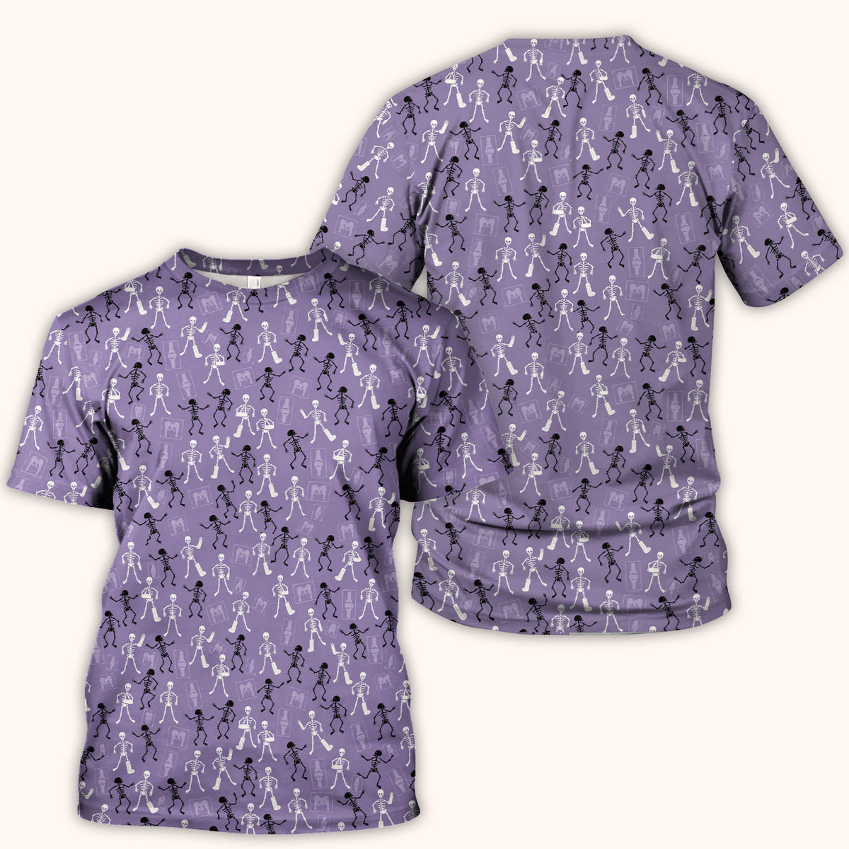 Halloween Orthopedic Skeleton Scrub Top, Comfortable Scrubs for Orthopedic Nurses
