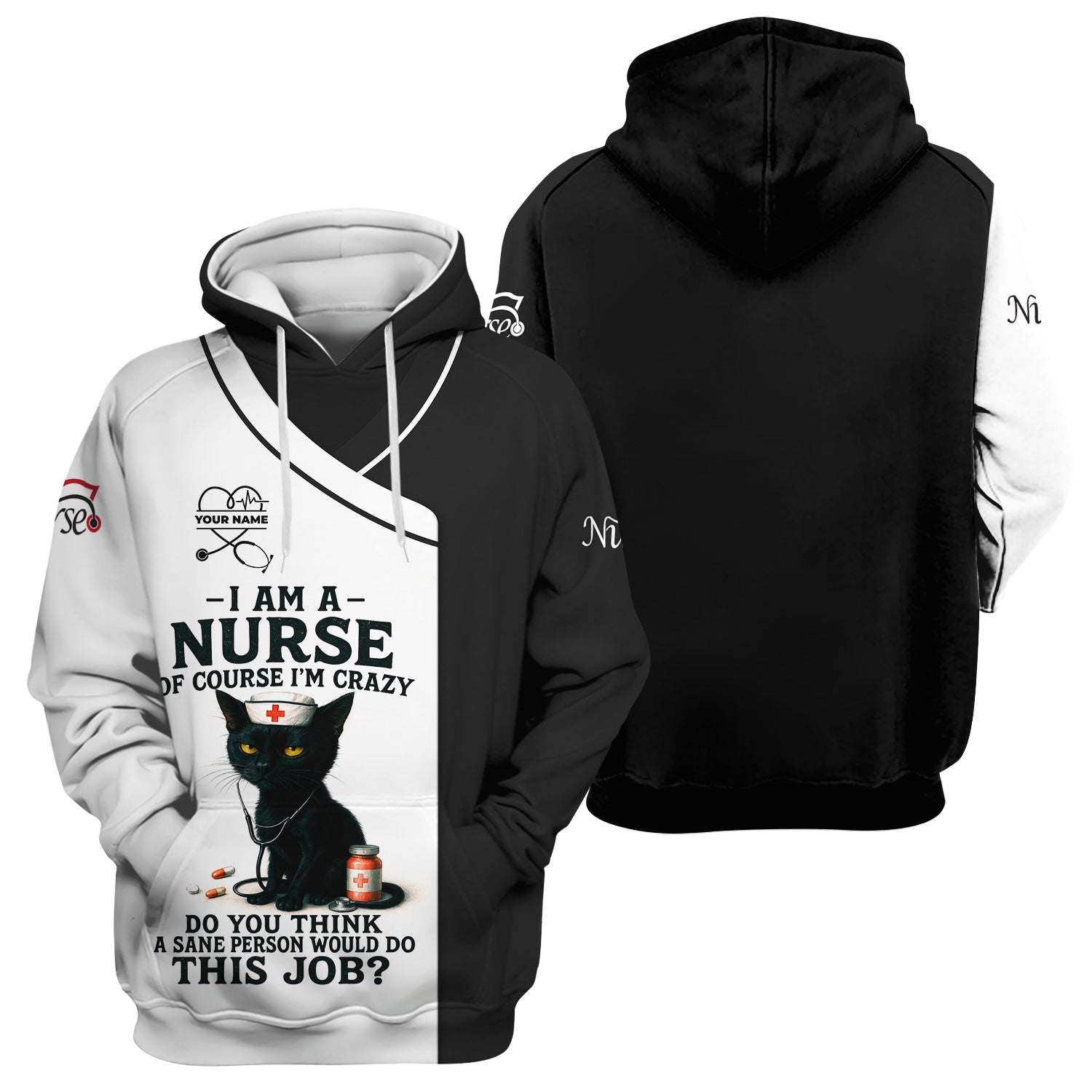 Personalized Funny Nurse T-Shirt - Gift Ideas for Nurses - Women’s CNA Shirts With Custom Name