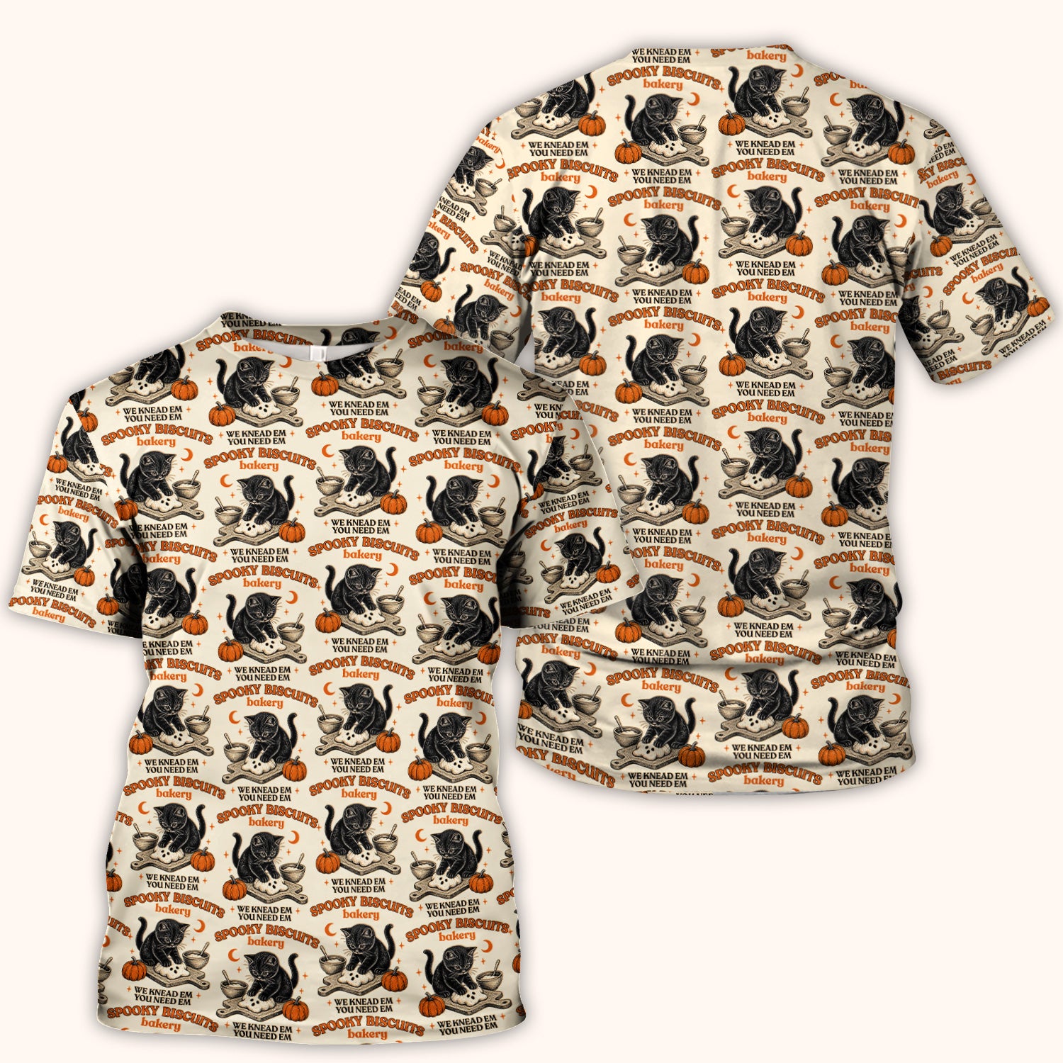 Funny Halloween Black Cat Scrub Top, Comfortable Scrubs for Nurses