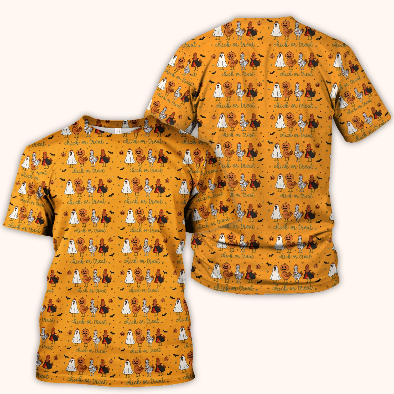 Funny Chick Or Treat Season Scrub Top, Comfortable Scrubs for Nurses