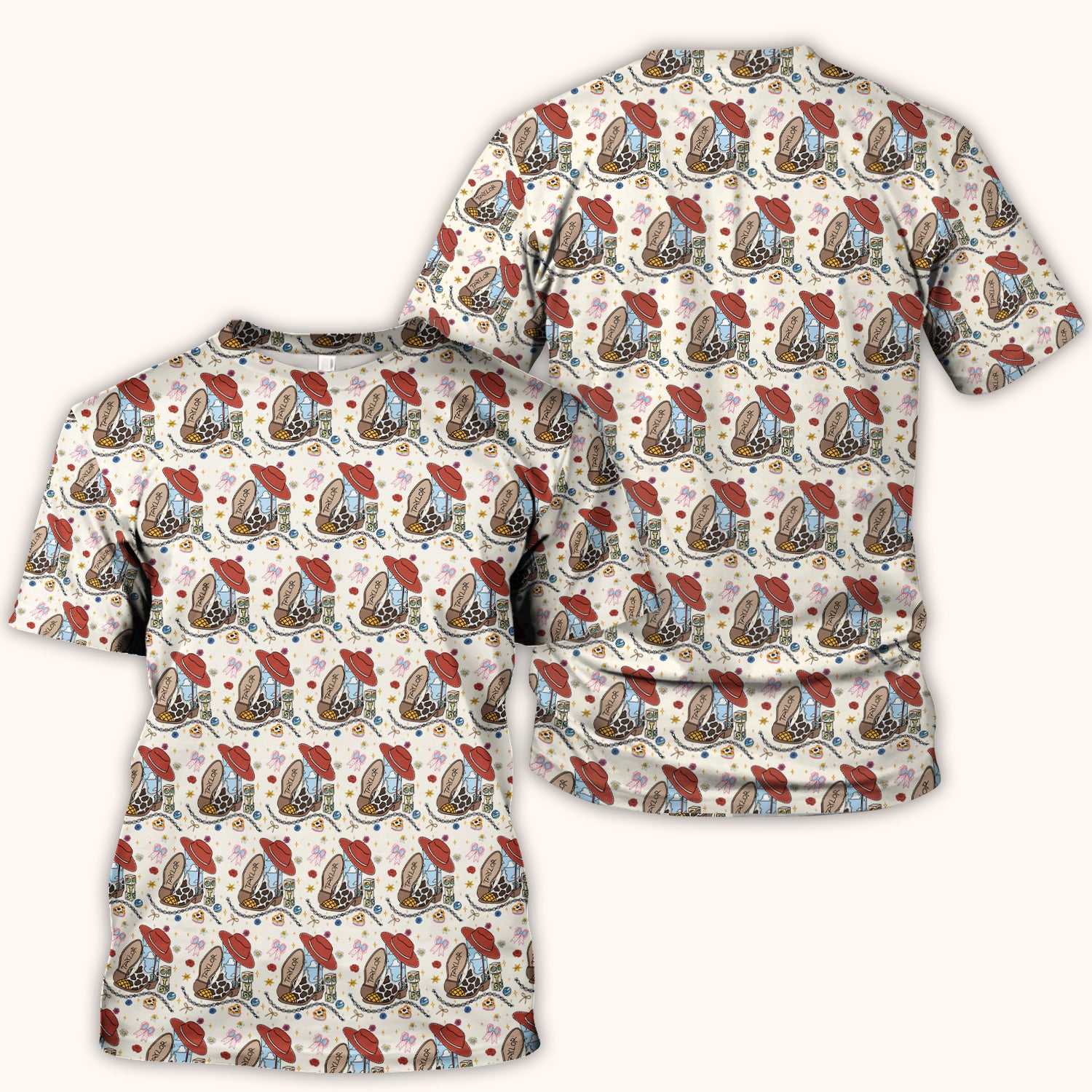 Western Cowgirl Country Medical Pattern Scrub Top, Comfortable Scrubs for Nurses