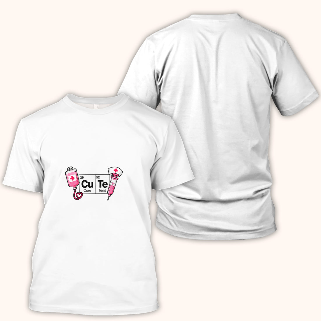 CuTe Cure And Tend Nurse T-Shirt