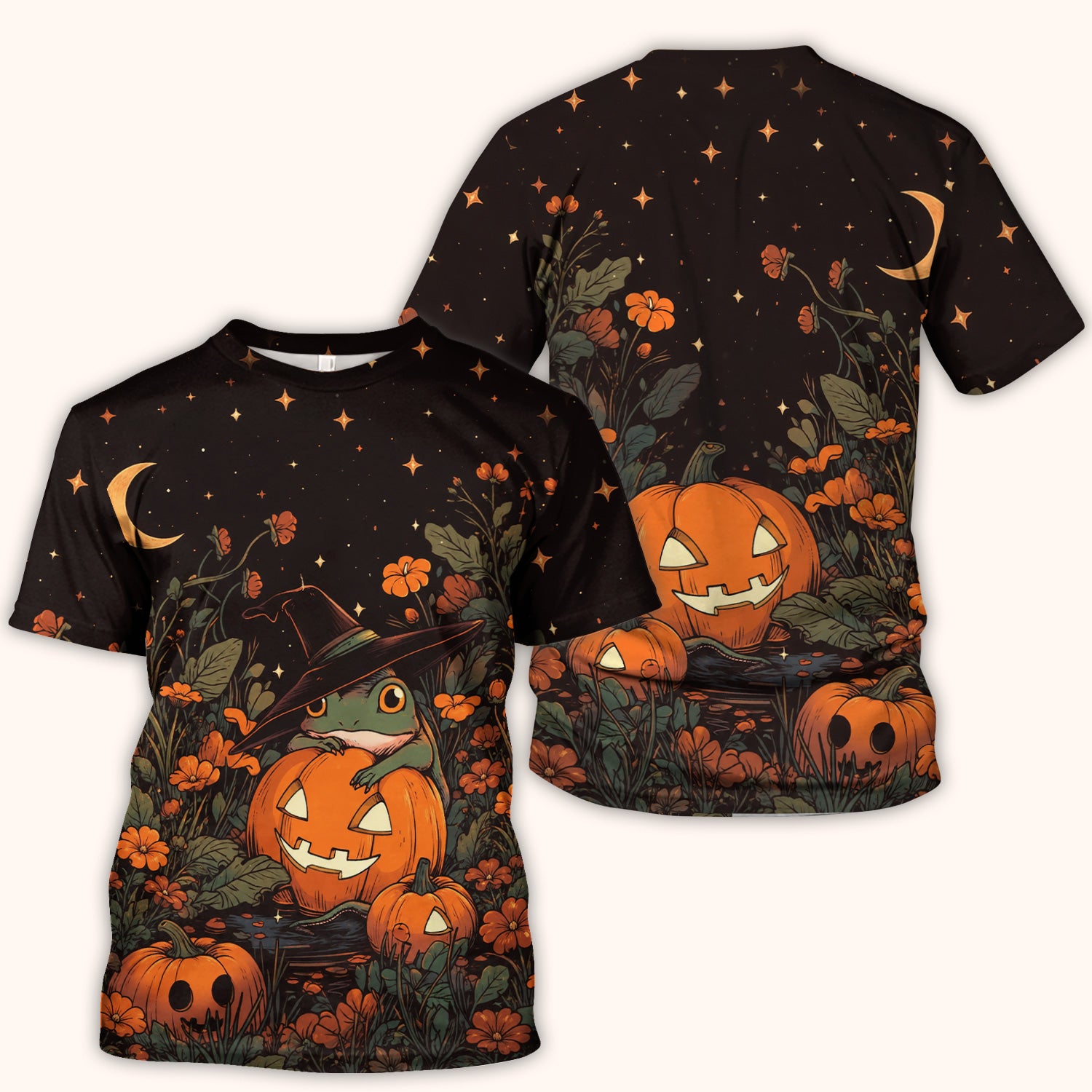 Cute Halloween Frog Nurse for Pediatric Nurses, RN, CNA, Pumpkin Medical Scrub Top, Comfortable Scrubs for Nurses