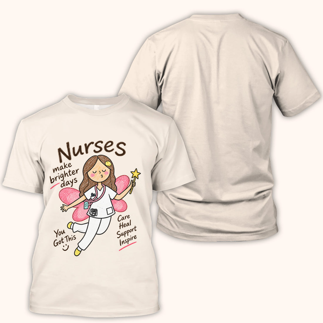 Nurses Make Brighter Days Fairy T-Shirt
