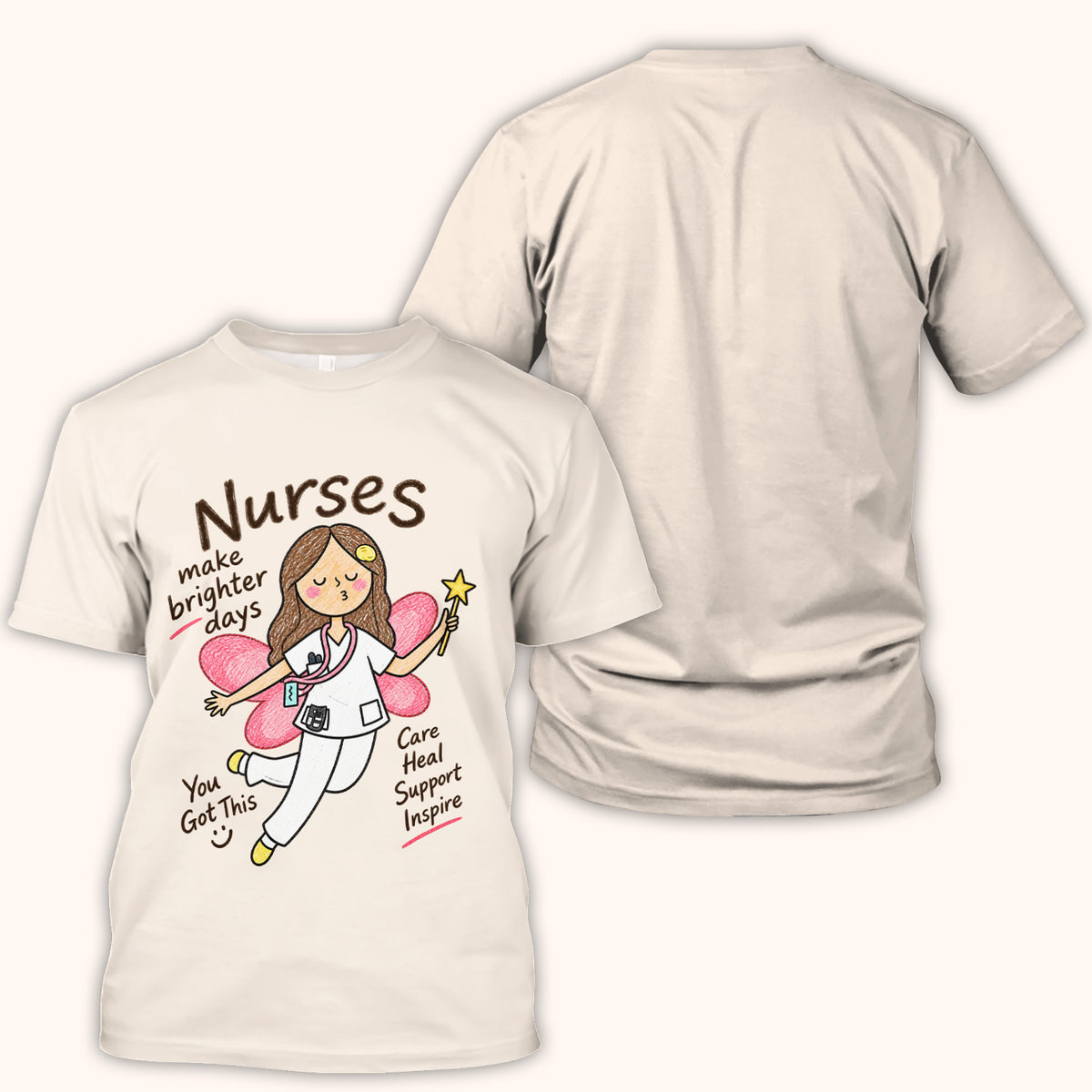 Nurses Make Brighter Days Fairy T-Shirt