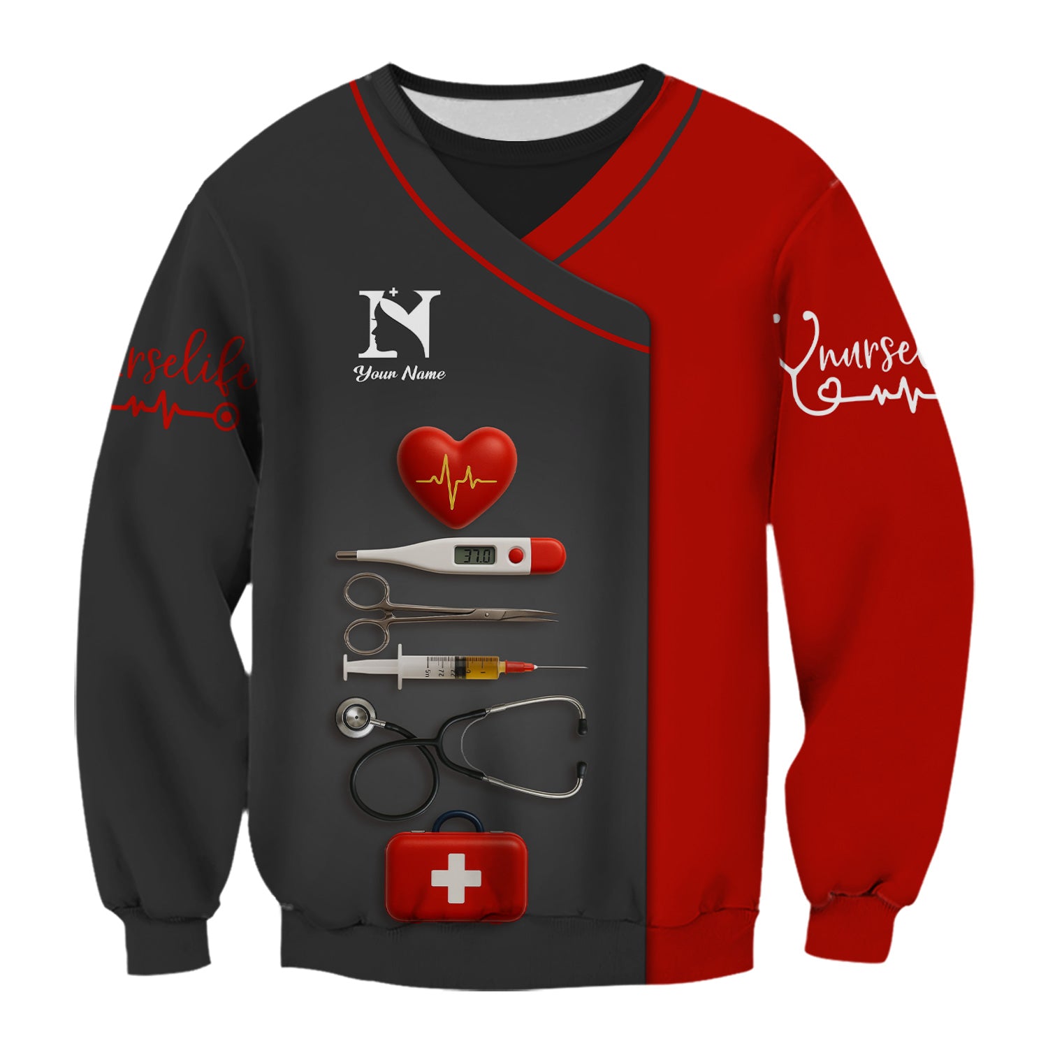 Personalized Nurse Shirt - Nursing Graphic Tees for Women - Gifts For Healthcare Workers