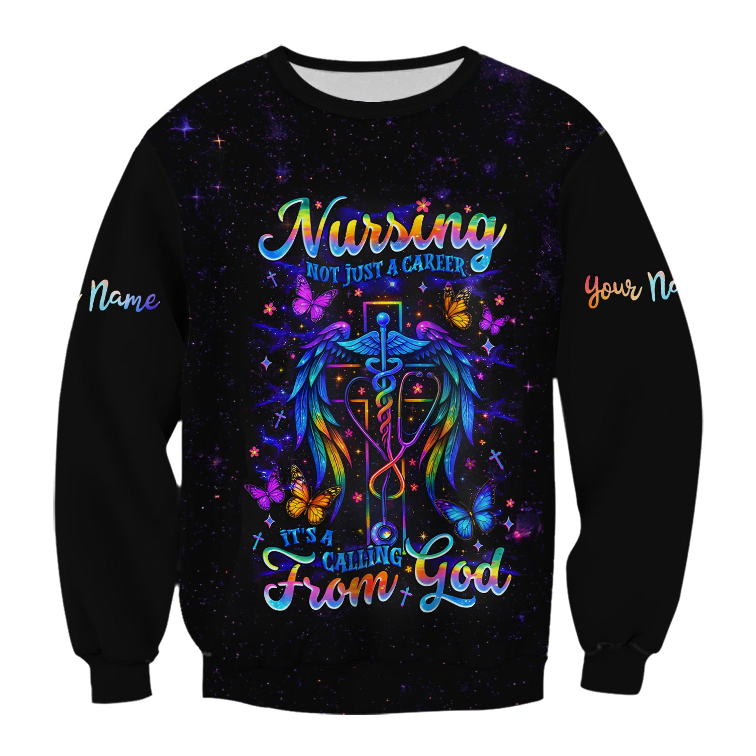 Personalized Christian Nurse Shirt - Nursing Is A Calling From God Design - Gift for Women RN LPN & Healthcare Workers