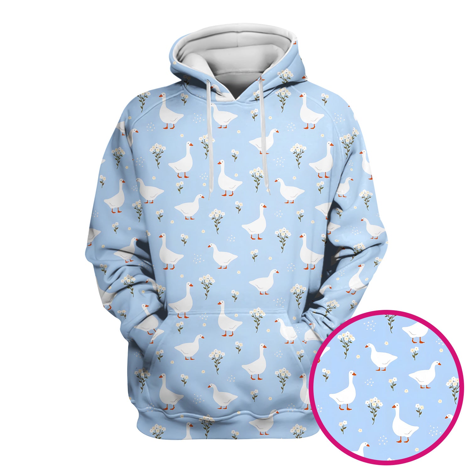 Blue Goose Floral Pattern Scrub Top, Comfortable Scrubs for Nurses