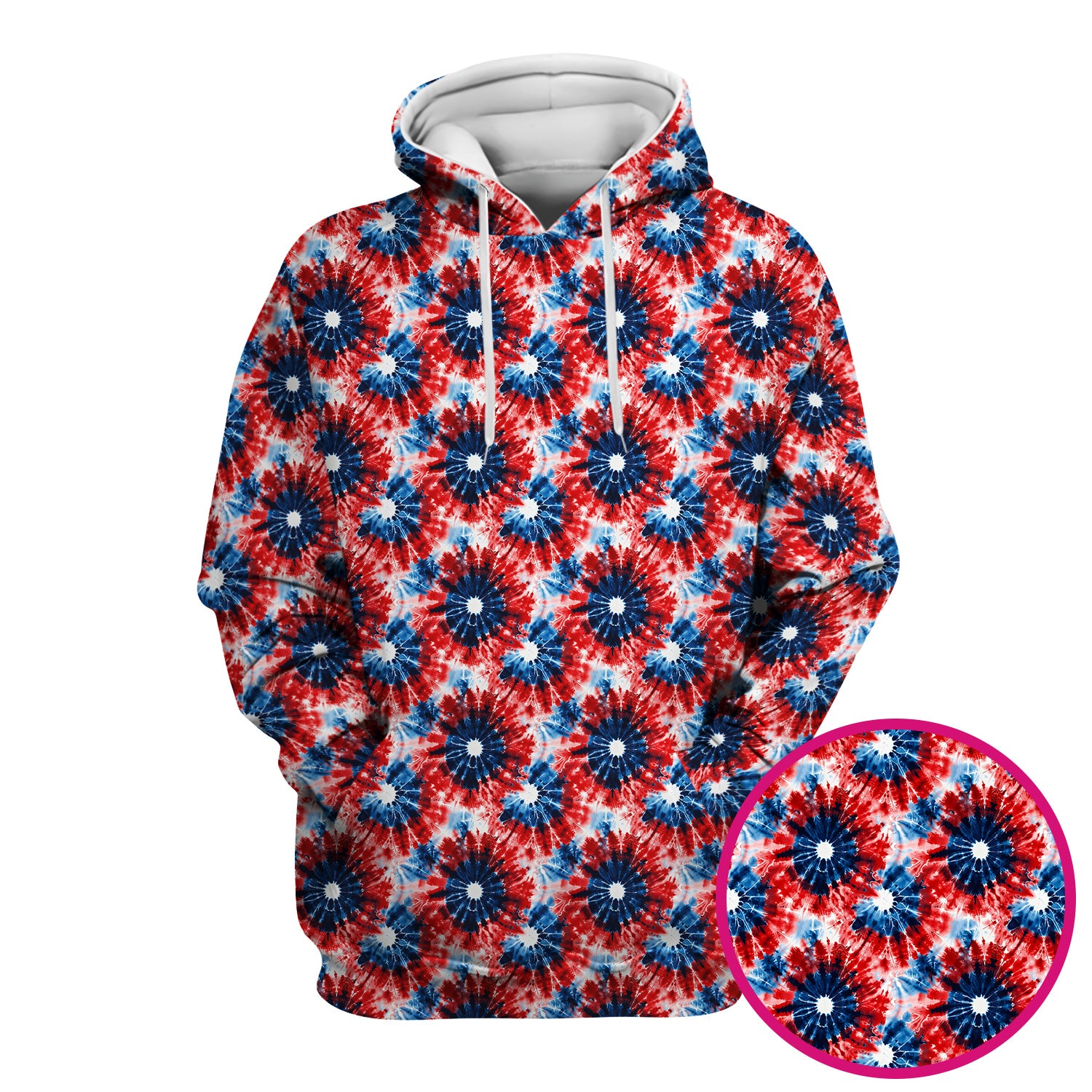 Festive Nurse Tie Dye Firework Burst Pattern Scrub Top, Breathable Fabrics Nursing Uniform