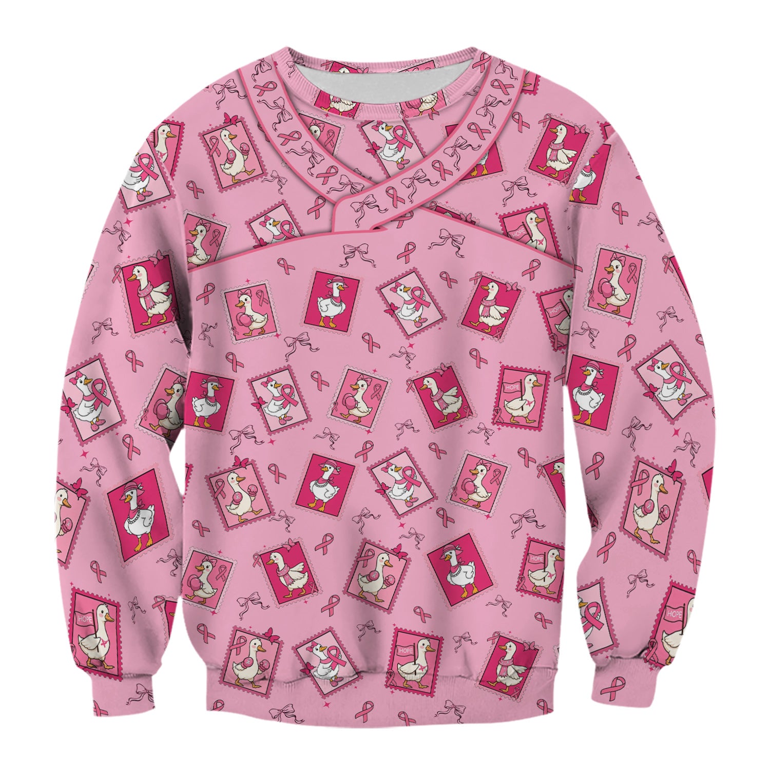 Breast Cancer Awareness Shirt - Funny Goose & Pink Ribbon Design - Gift for RN CNA LPN Healthcare Workers