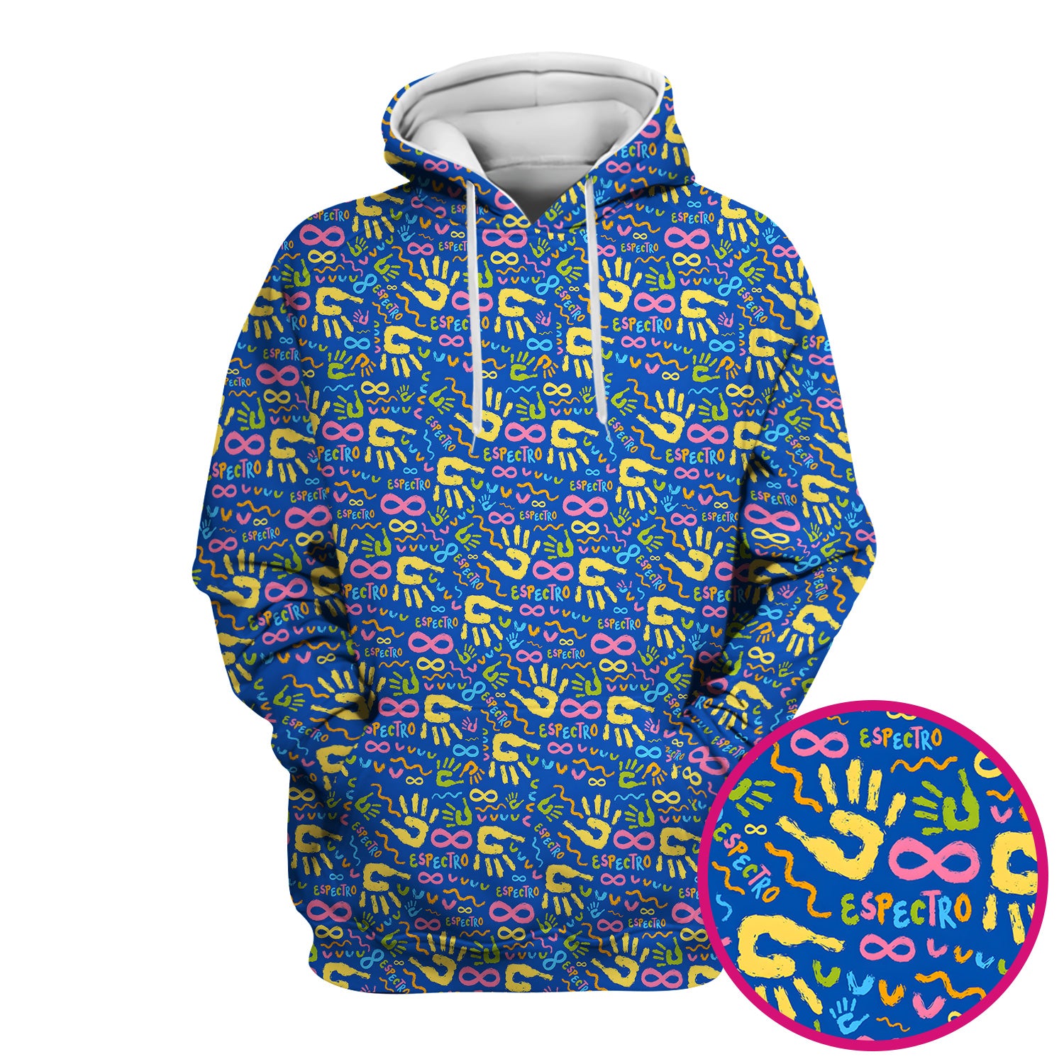 Autism Awareness Infinity Handprint Scrub Top, Comfortable Scrubs for Nurses