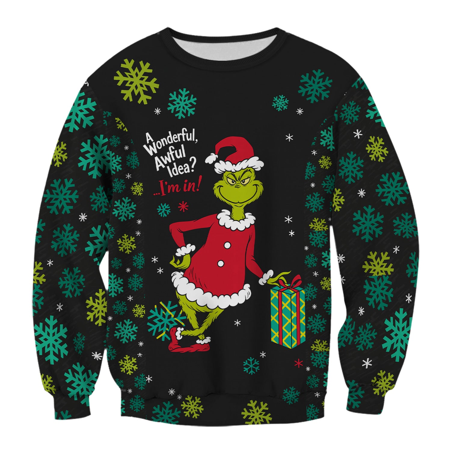 Funny Grinch Christmas Scrub Top - Holiday Medical Uniform for Women - Xmas Gift for RN LPN CNA