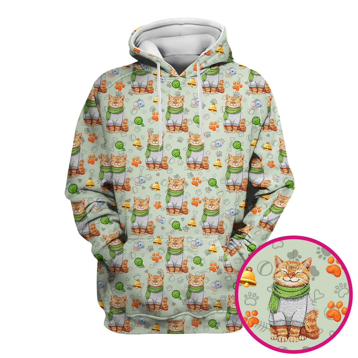 Adorable Cat Lover Nurse Scrub Top, Cute Cat Medical Pattern Shirt, Breathable Fabrics Nursing Uniform