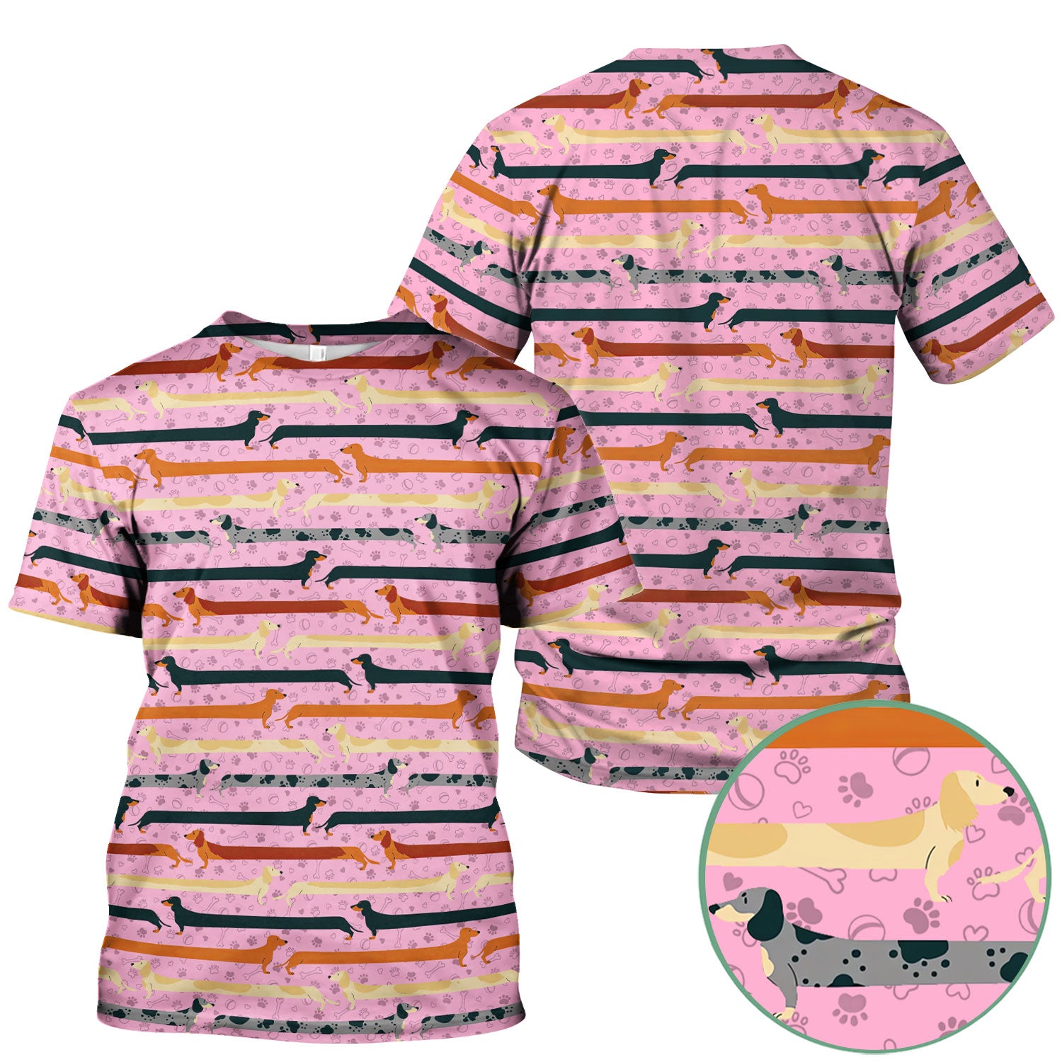 Cute Dachshund Scrub Top for Women - It’s Been a Long Day Wiener Dog Shirt - Cute Sausage Dog Nurse Uniform Gift