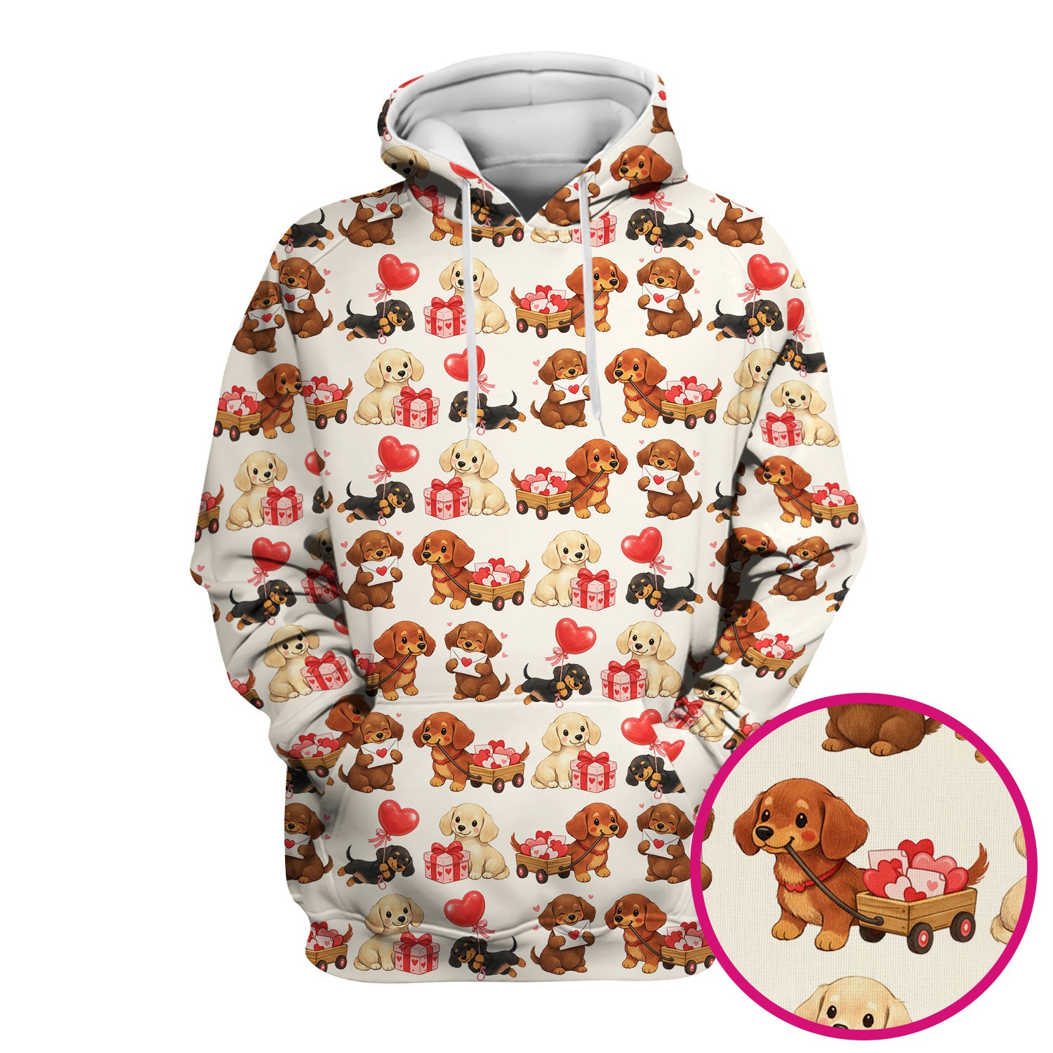 Cute Dachshund Nurse Scrub Top For Nurses, Wiener Dog Pattern Nurse Shirt, Breathable Fabrics Nursing Uniform