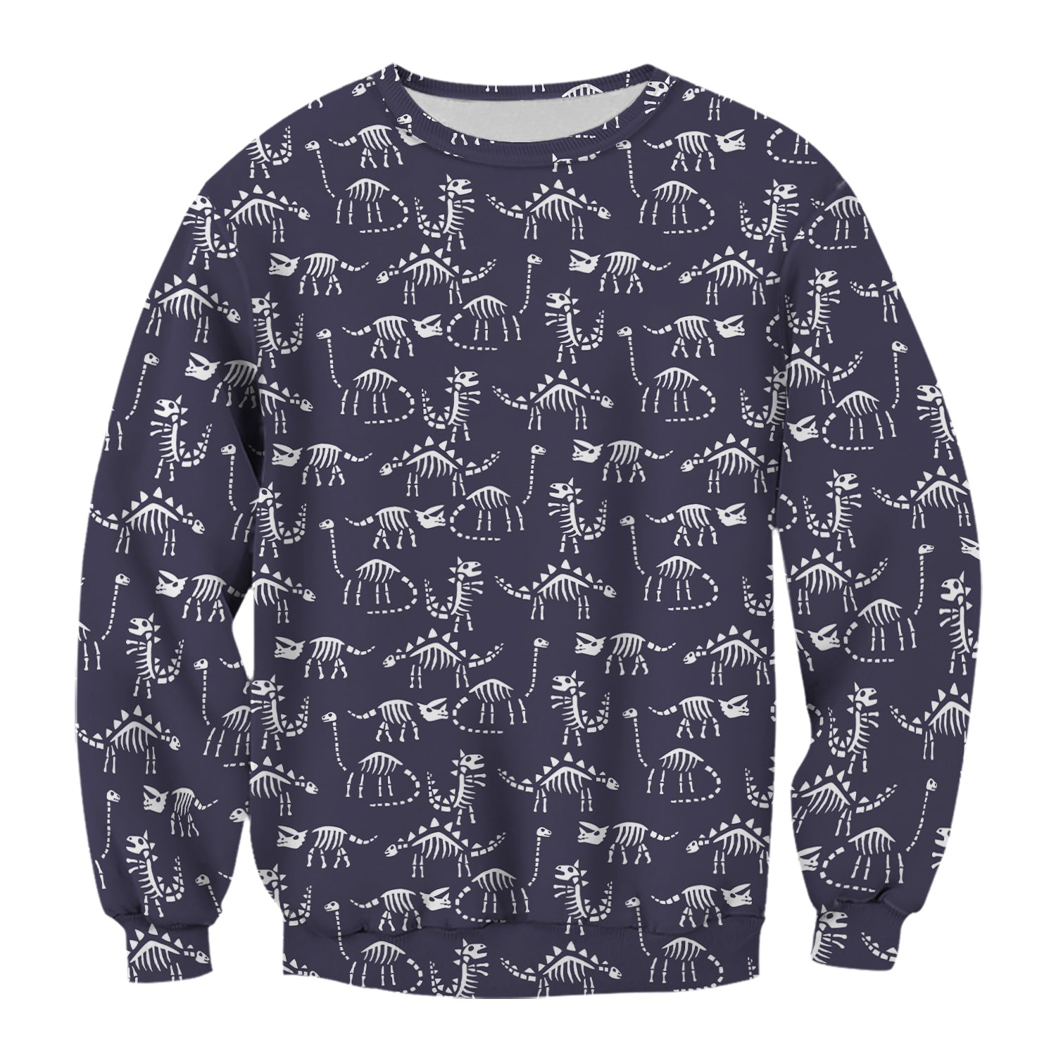 Funny Dinosaur Skeleton Scrub Top - Cute Dino Fossil Pattern Graphic Design - RN LPN CNA Healthcare Workers Gift