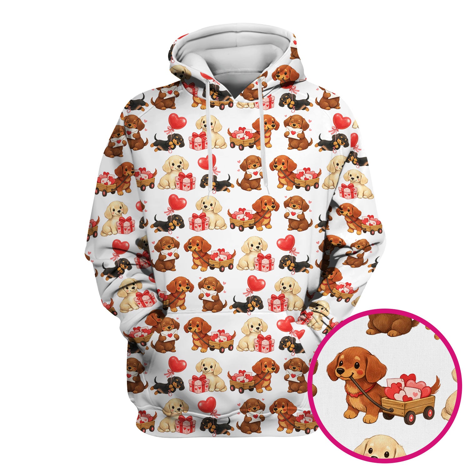 Cute Dachshund Nurse Scrub Top For Nurses, Wiener Dog Pattern Nurse Shirt, Breathable Fabrics Nursing Uniform