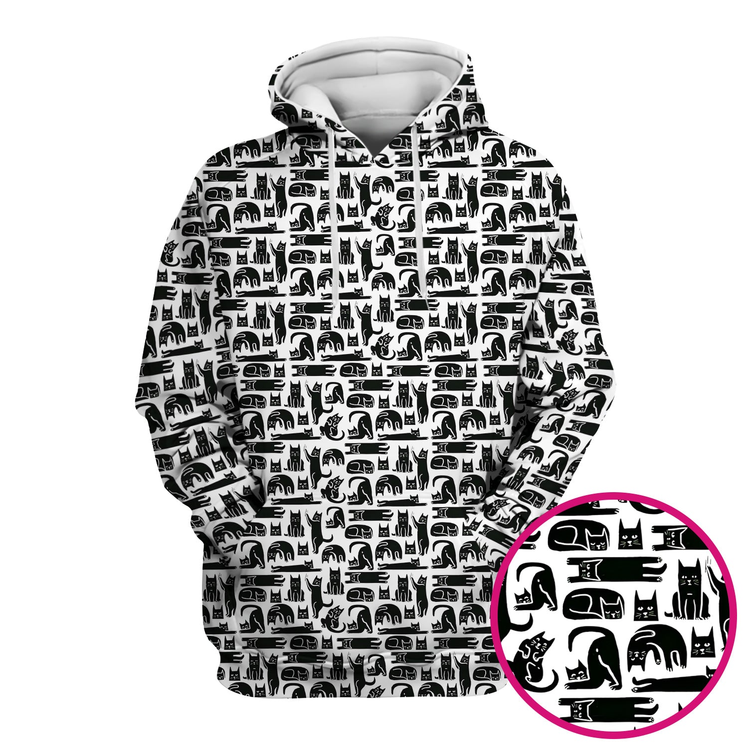 Cute Funny Cat Poses Print Scrub Top, Comfortable Scrubs for Nurses