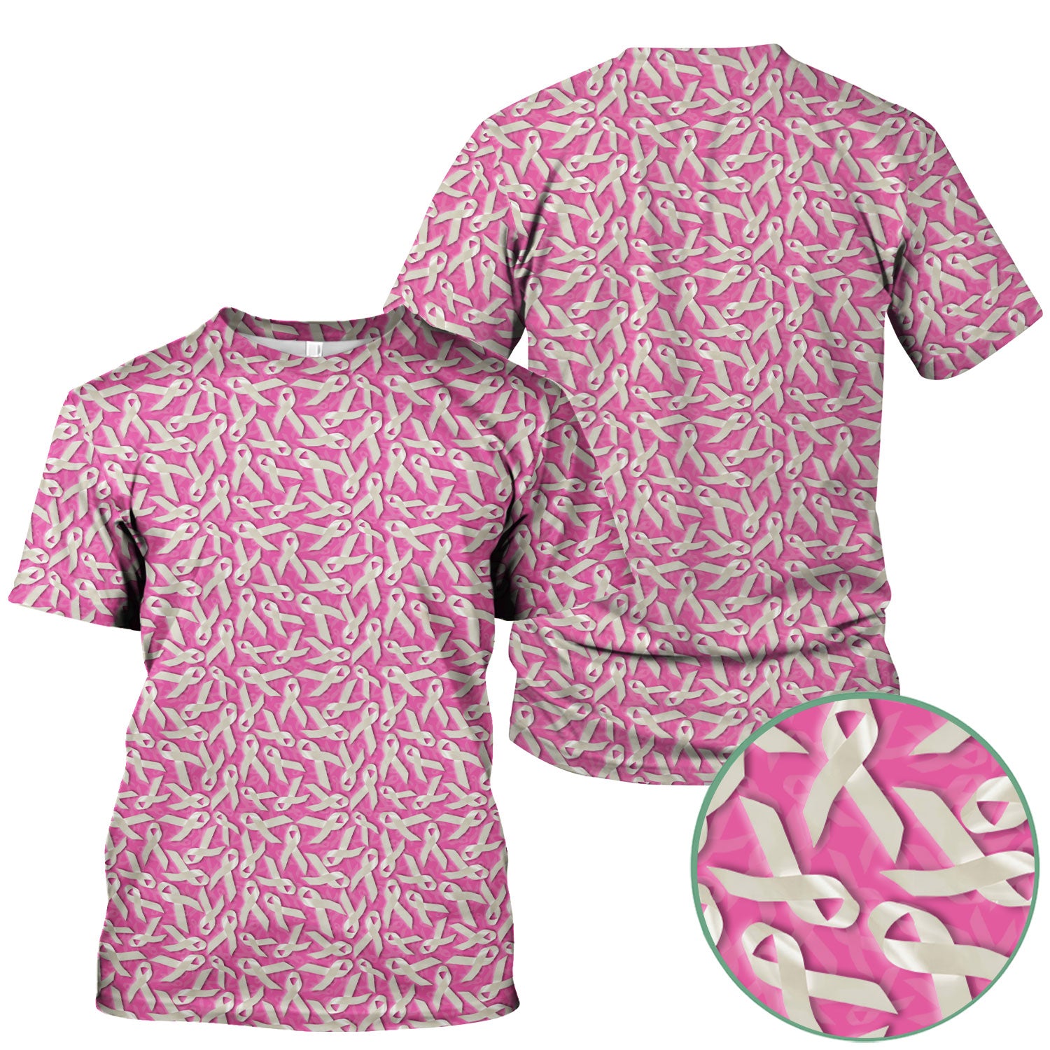 Lung Cancer Awareness Scrub Top - White Ribbon Support Nurse Shirt - Gift for Survivors Fighters Families & Caregivers
