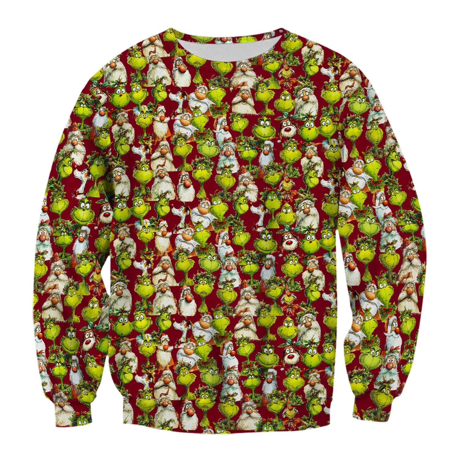 Grinch Nurse Scrub Shirt Multi Colors - Funny Cartoon Character Scrub Top - Christmas Holiday Nursing Workwear with Pockets