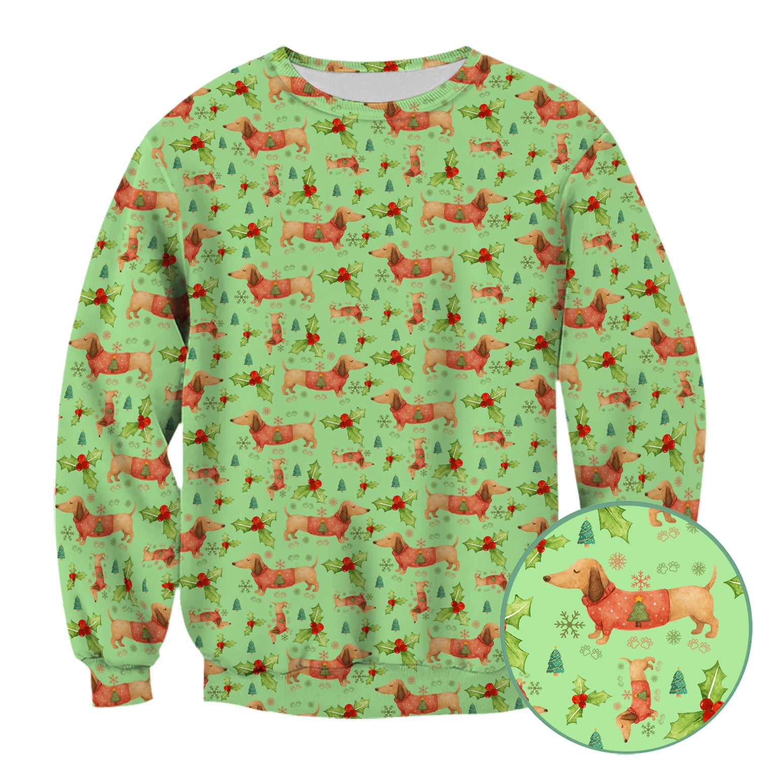 Cute Dachshund Christmas Scrub - Funny Sausage Dog Wiener Puppy Holiday Nurse Shirt - Xmas Medical Uniform Gift for RN CNA LPN