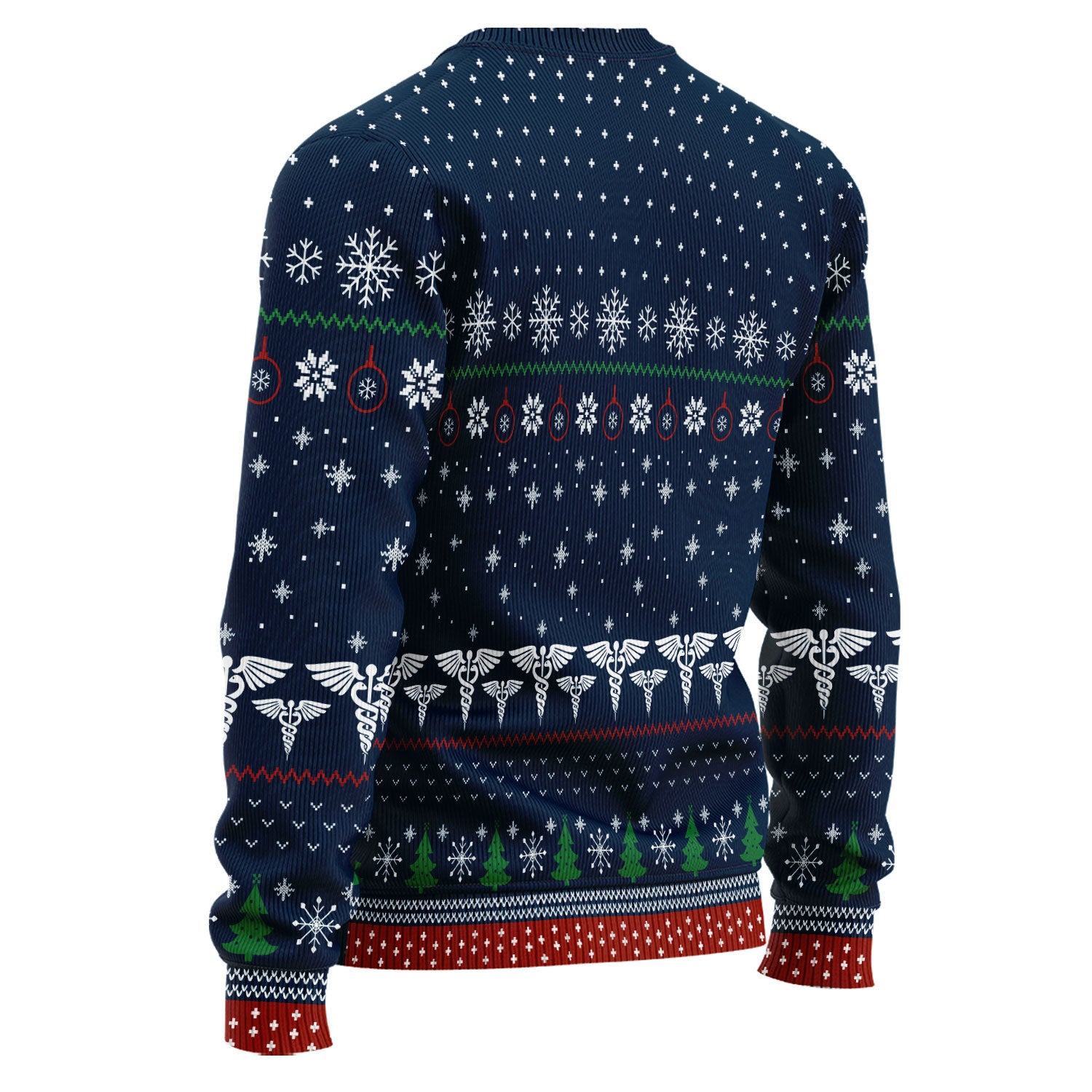 Retired Nurse Ugly Christmas Sweater, Funny Holiday Nurse Sweater, Rain Shine Sleet or Snow I’m Staying Home Uniform