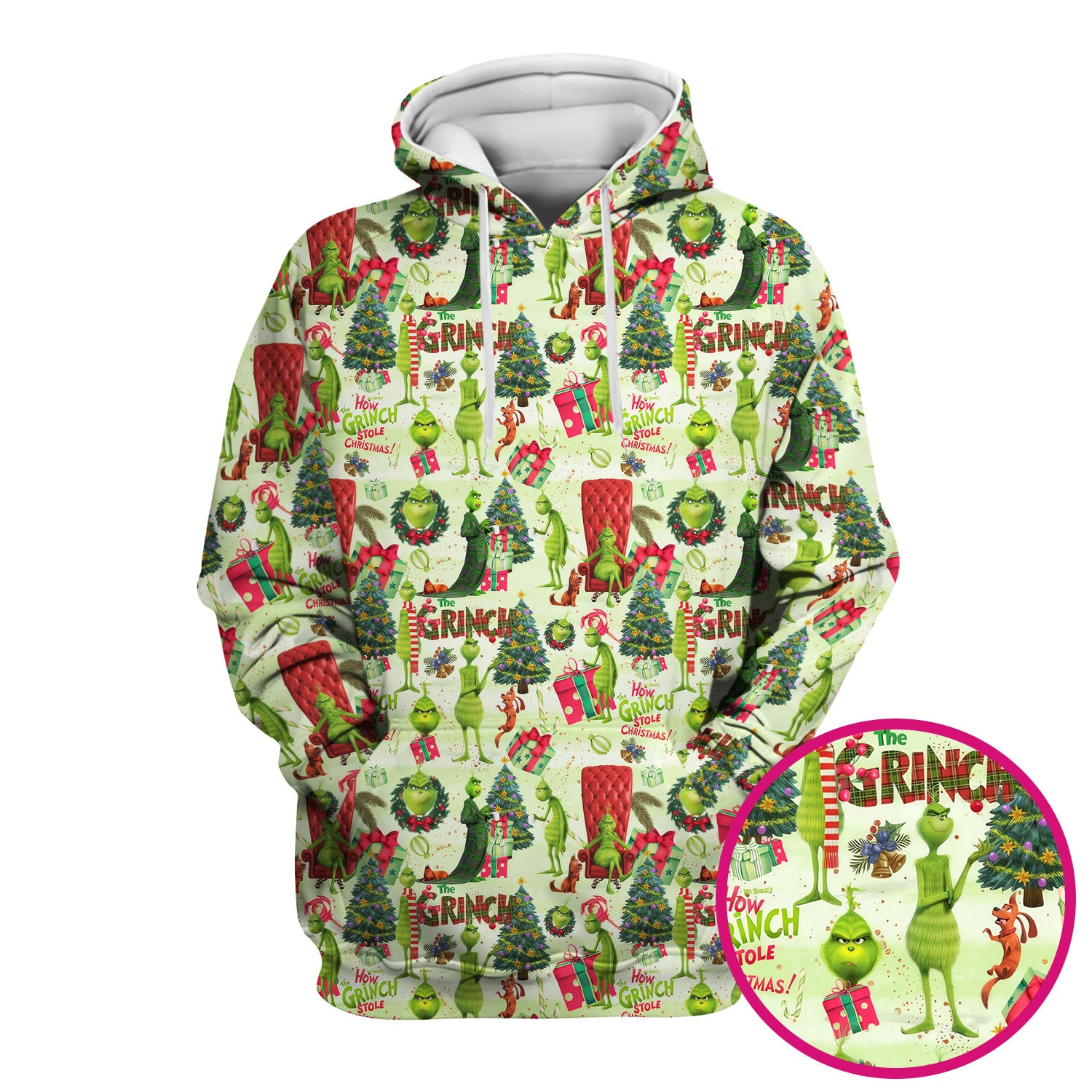Funny Christmas Nurse Scrubs for Women - Merry Grinchmas Top - Cute Medical Uniform for RN CNA LPN LVN EN