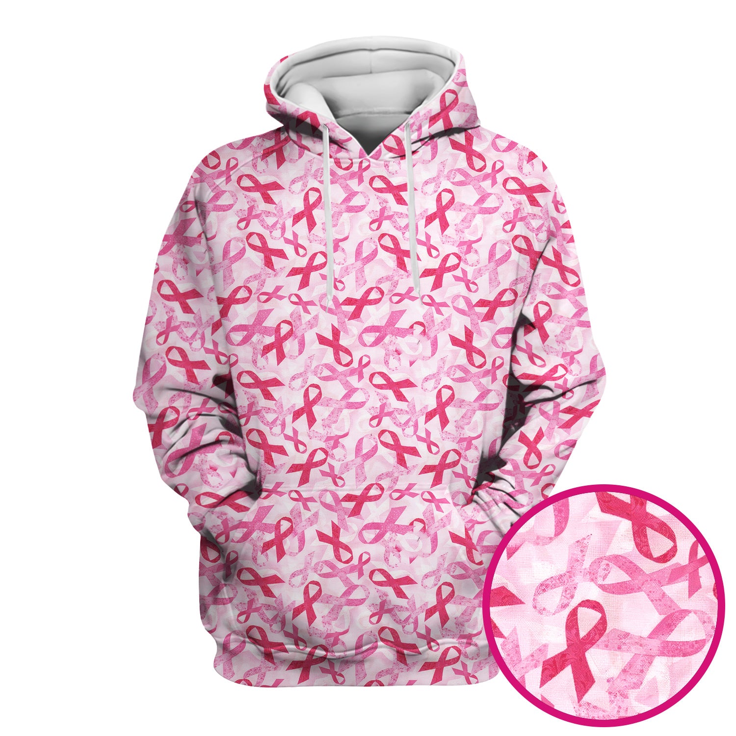 Breast Cancer Awareness Scrub Top - Pink Ribbon Nurse Shirt All Over Print - RN CNA LPN Gift