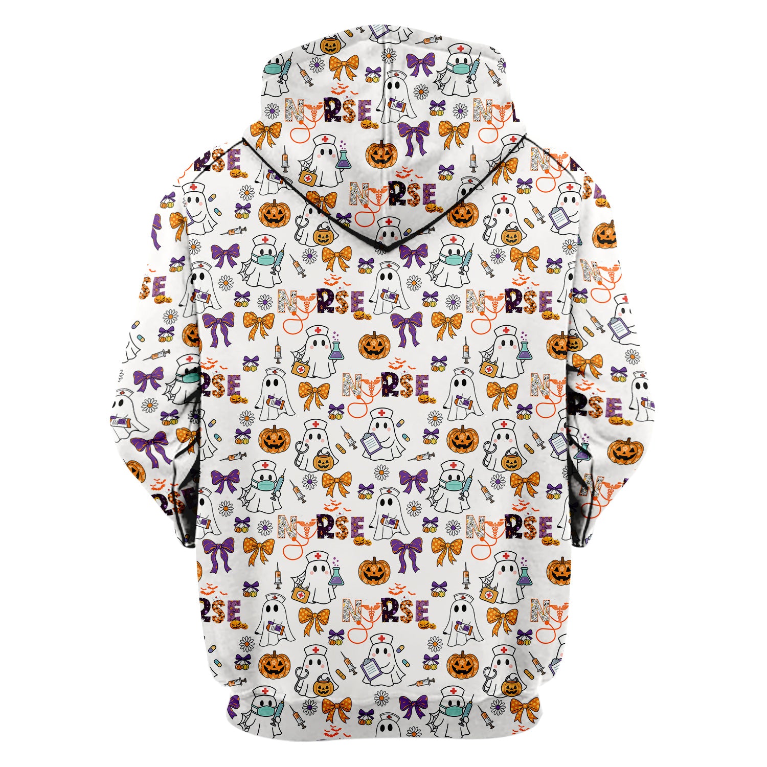 Halloween Nurse Shirt for Women - Cute Ghost Pumpkin Medical Graphic Tee - Gift for RN LPN CNA