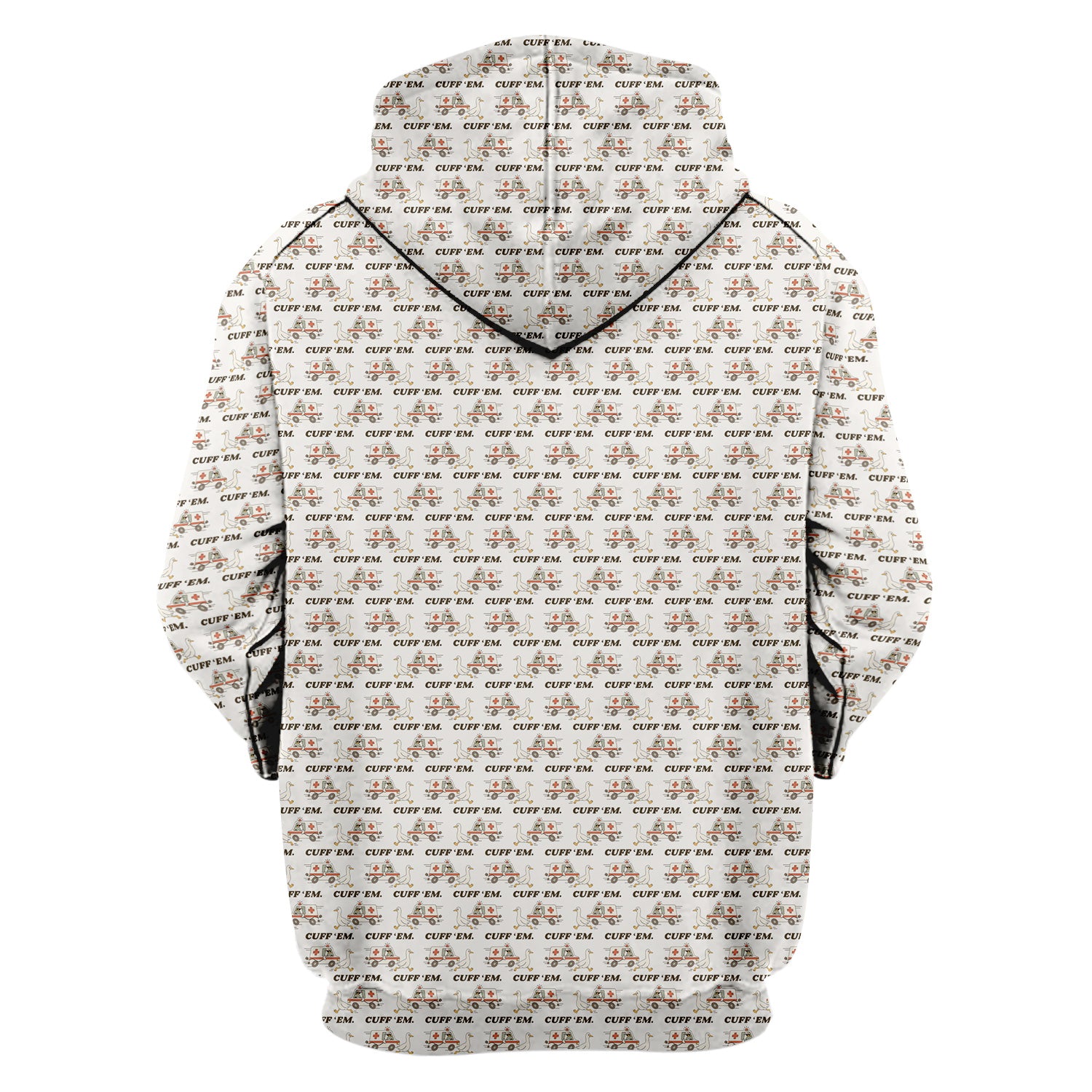 Funny ER Nurse Shirt - Cute Goose & Ambulance Pattern Graphic Design - Gift for Women RN LPN & Medical Students